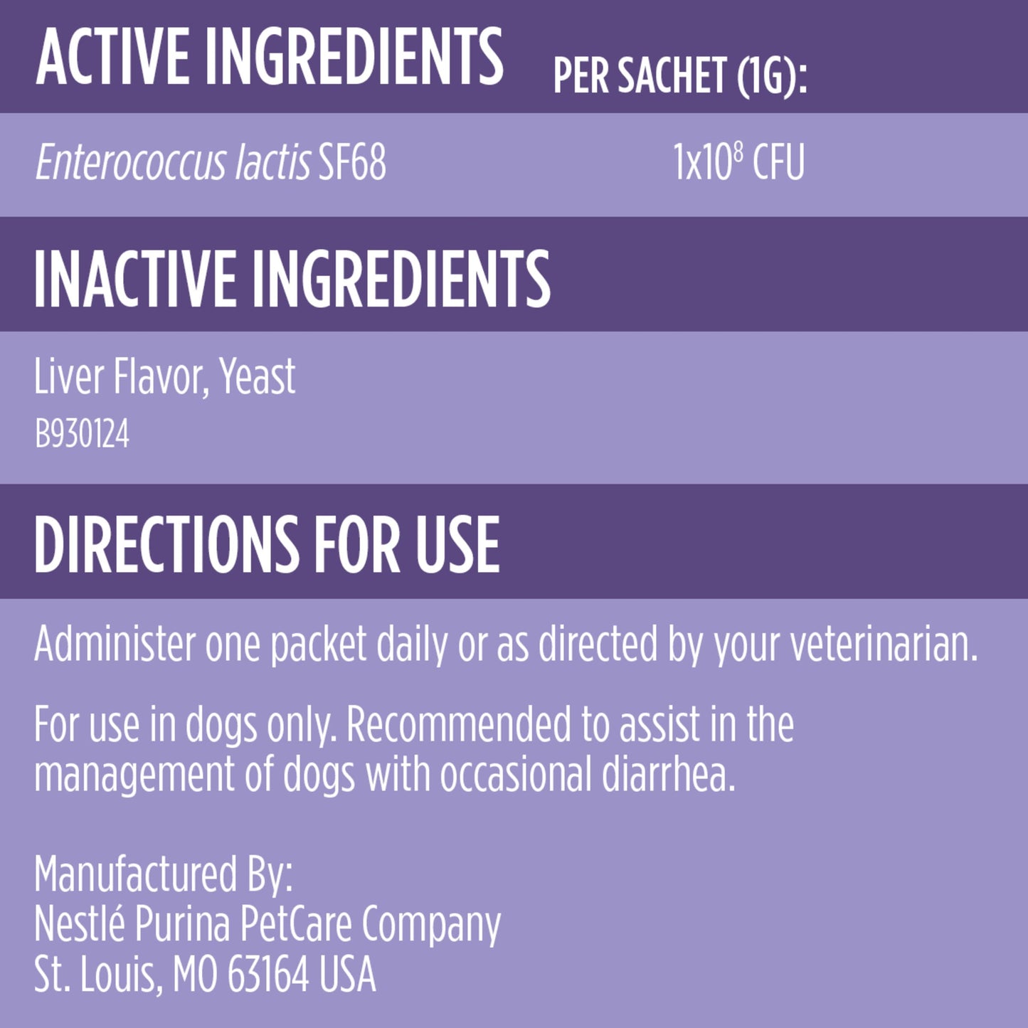 Purina - FortiFlora Canine Veterinary Diet, 30 Sobres por Caja