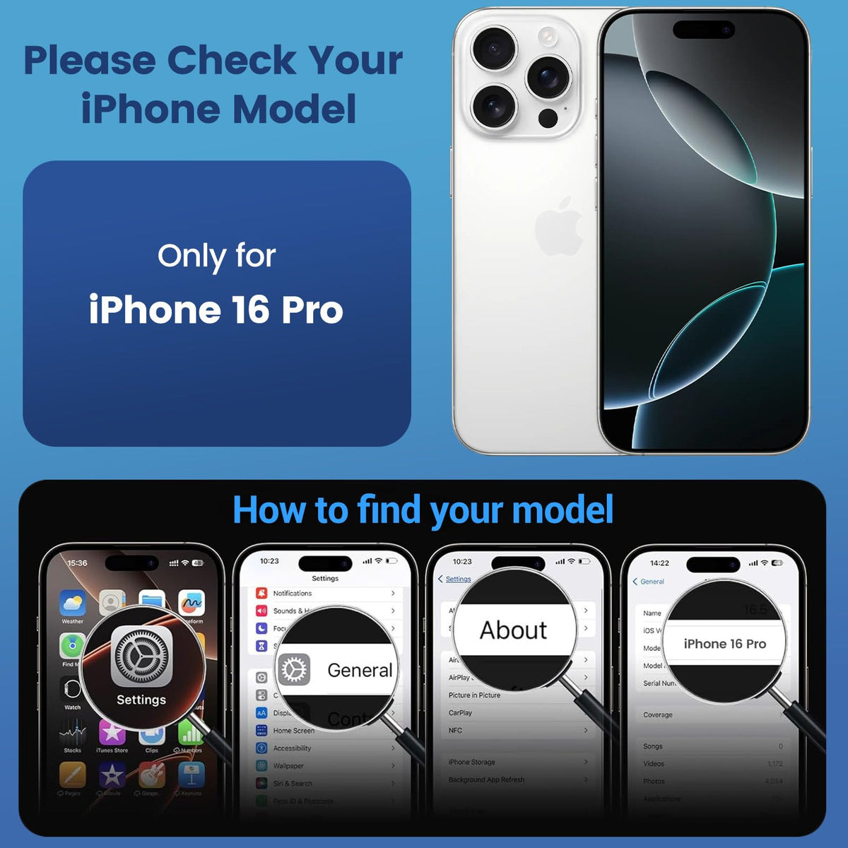 Temdan Funda transparente para iPhone 16 Pro, compatible con Magsafe, antiamarilleamiento, protección de grado militar, a prueba de golpes, delgada, magnética, transparente