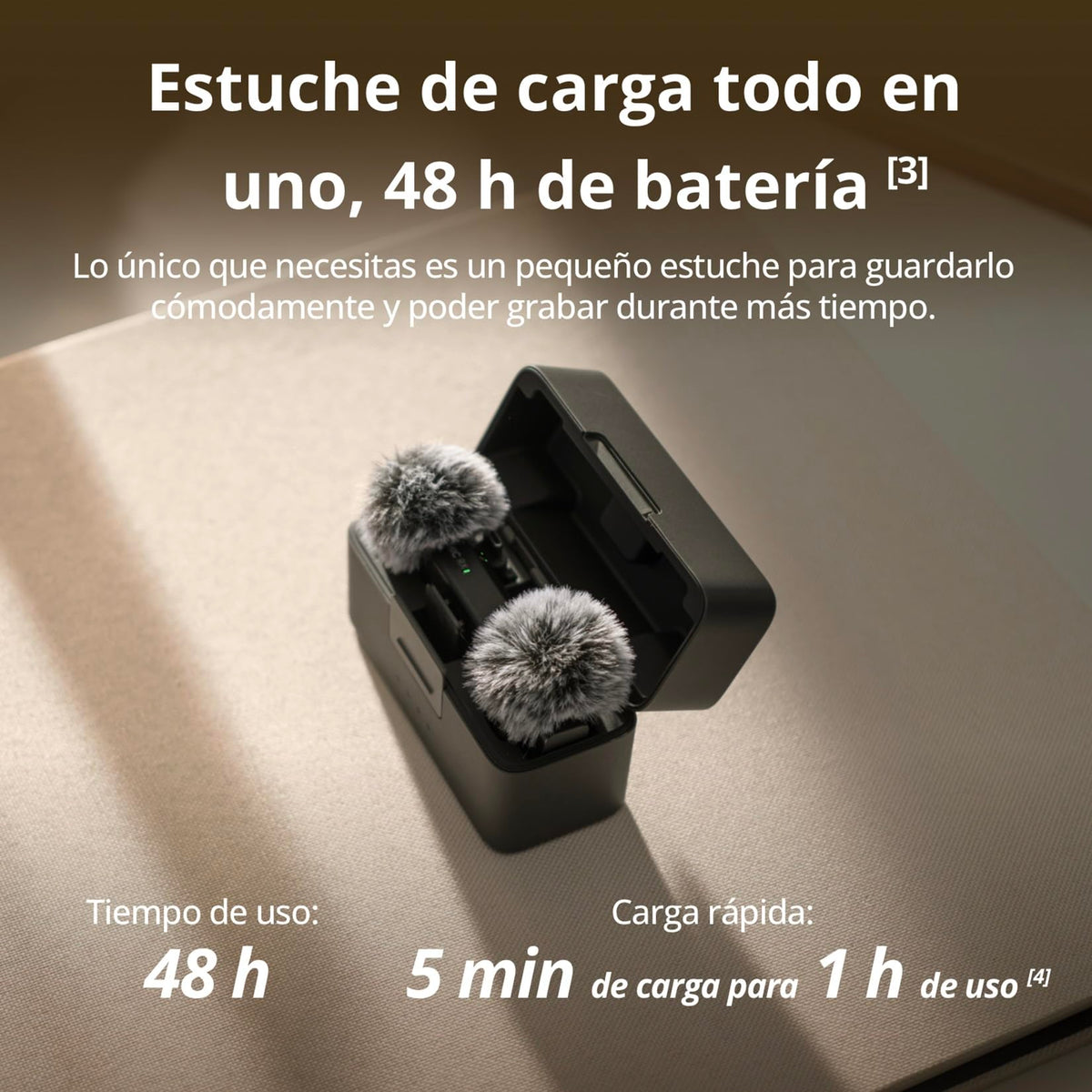 dji Mic Mini Micrófono Inalámbrico (2 TX + 1 RX + Estuche de Carga), superligero, 48 h de Uso, cancelación de Ruido, micrófono inalámbrico Profesional para cámaras/iPhone/Android, Vlogs, Streaming