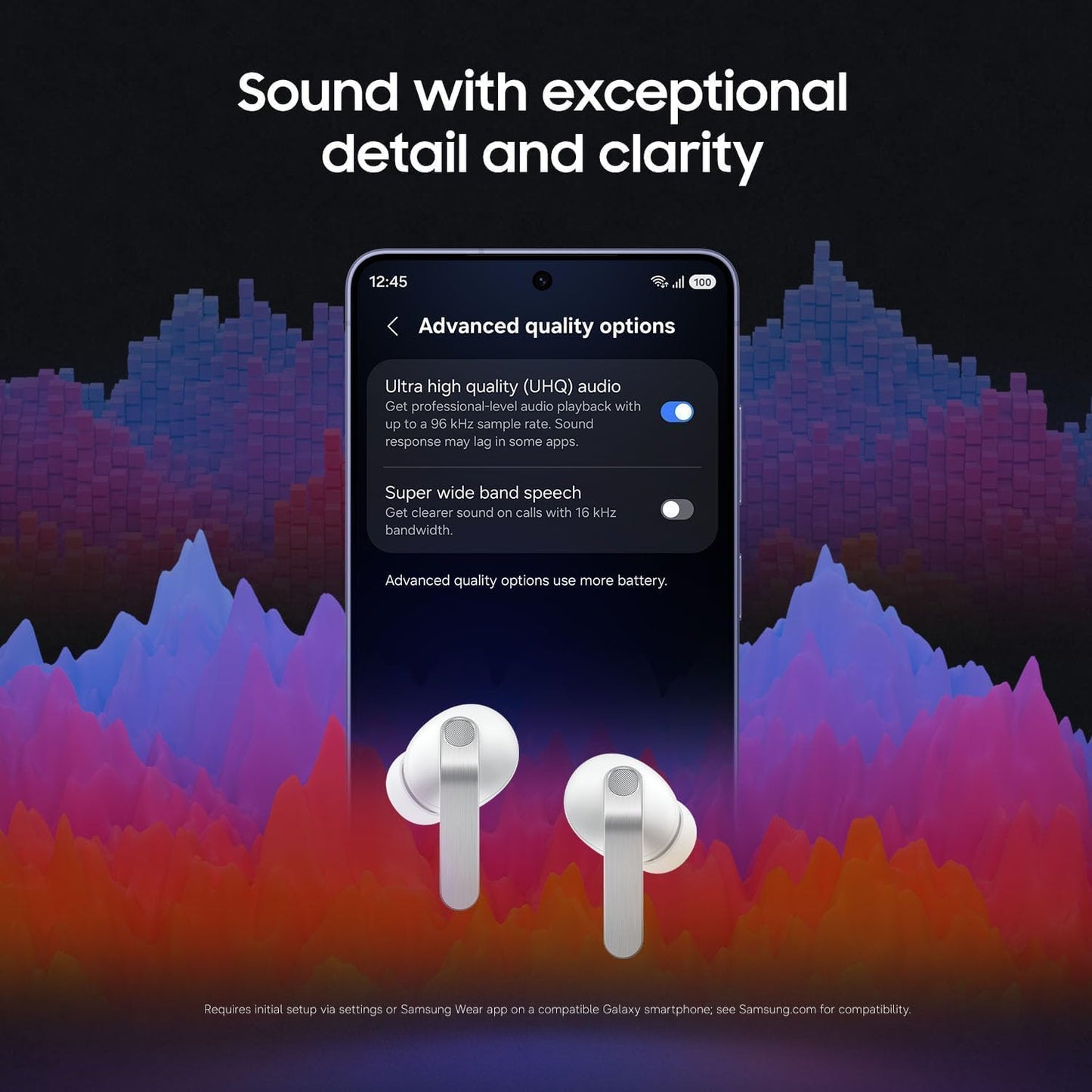 Samsung Galaxy Buds 4 Pro (2026) AI True Wireless Auriculares Bluetooth, audio de alta resolución, altavoz de 2 vías, ANC 2.0, comodidad optimizada, IP57, traducción en vivo, color negro