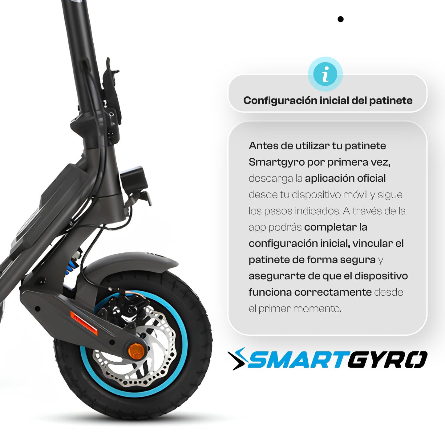 SMARTGYRO Speedway - Patinete Eléctrico para Adultos con Motor de 500W 48V, Batería 12.500 mAh, Doble suspensión Reforzada, Frenos de Disco, 4 Intermitentes, Scooter, 3 Modos de conducción