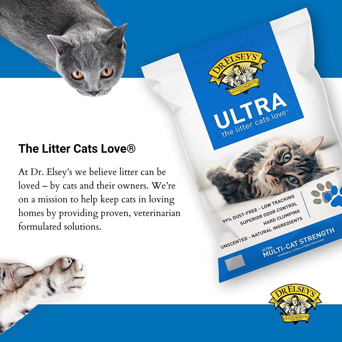 Precioso Gato Ultra Premium agrupamiento Cat Litter