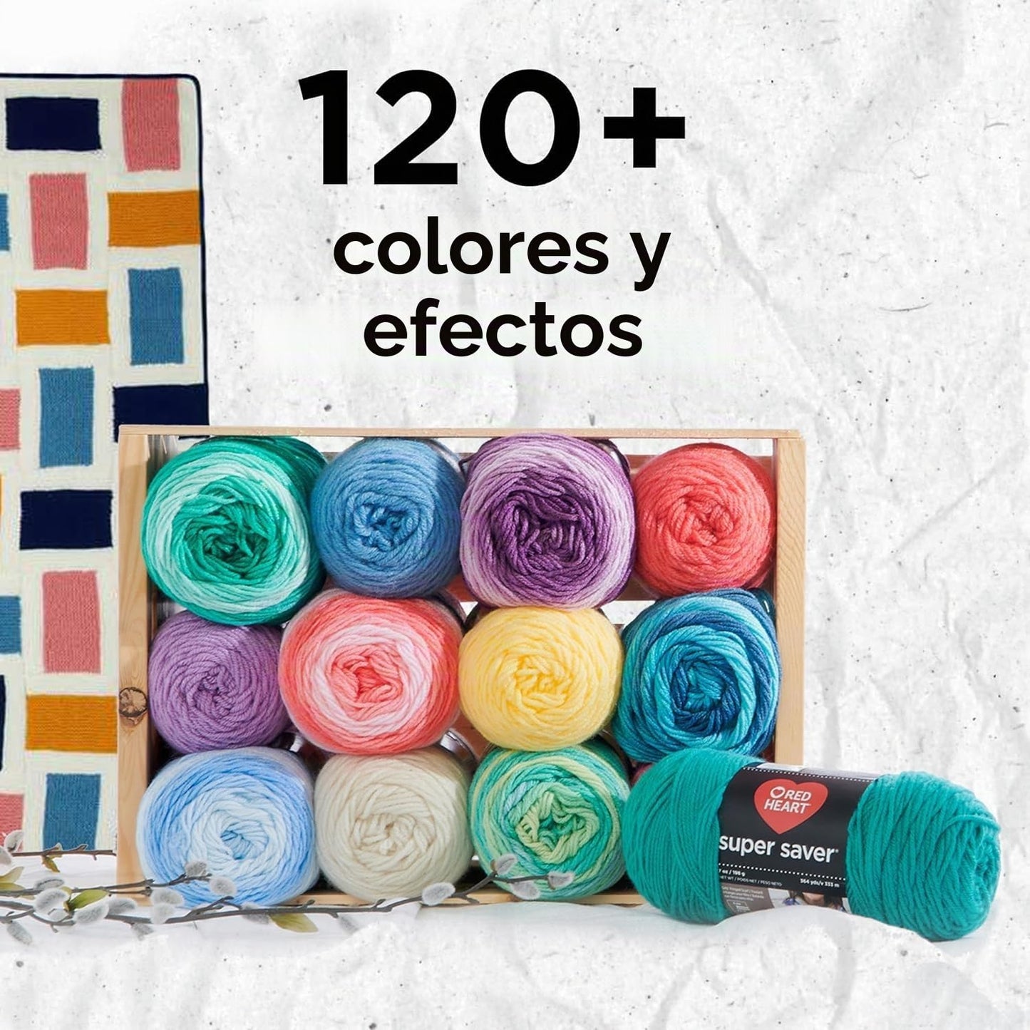Red Heart Super Saver - Paquete de 3 unidades, color negro, 198 g, acrílico, 4 medianos (peinado), 364 yardas, tejer, ganchillo, manualidades y amigurumis