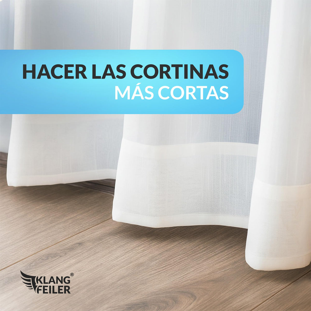 Klangfeiler® Cinta termoadhesiva para dobladillos - 30 metros - 20mm - Cinta adhesiva para cortinas, pantalones, vaqueros