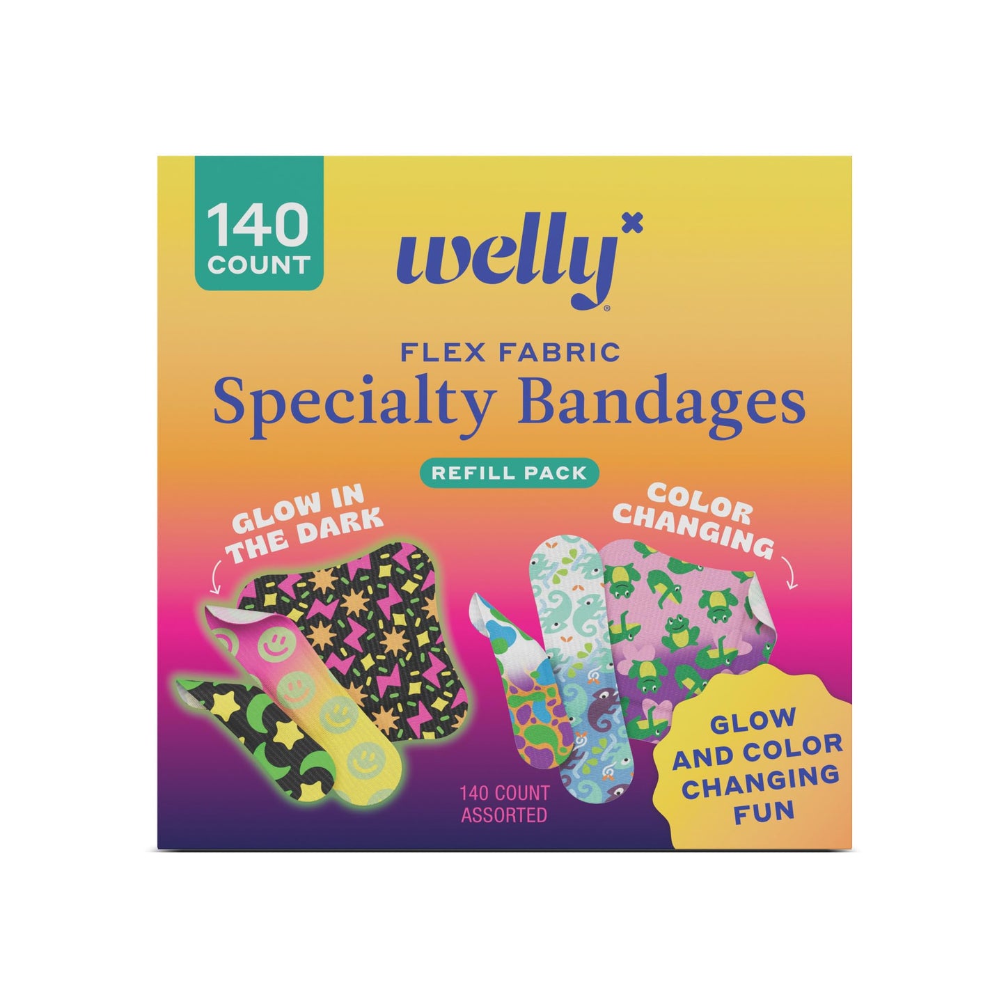 Welly Surtido de vendajes especiales para tiempo de juego, 140 unidades
