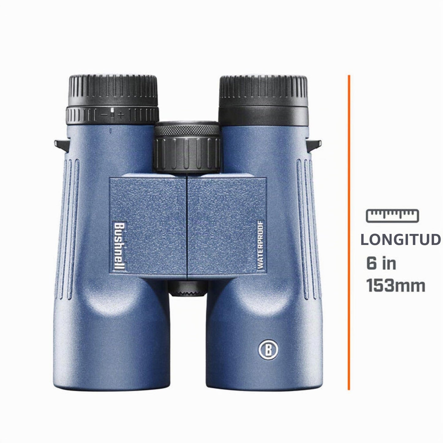 Bushnell - H2O 2 - Prismáticos - 8x42 - Prisma de Techo - Azul Oscuro - Completamente Multicoated - Impermeable/Niebla - Oculares giratorios - Deportes Acuáticos - Náutica - 158042R