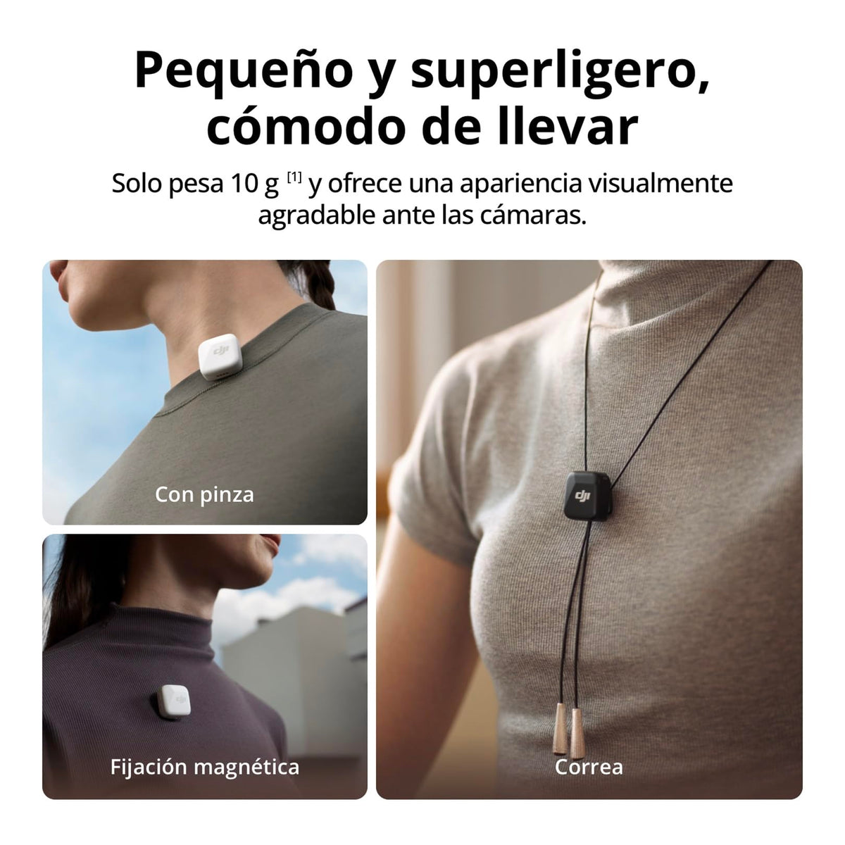 dji Mic Mini Micrófono Inalámbrico (2 TX + 1 RX + Estuche de Carga), superligero, 48 h de Uso, cancelación de Ruido, micrófono inalámbrico Profesional para cámaras/iPhone/Android, Vlogs, Streaming