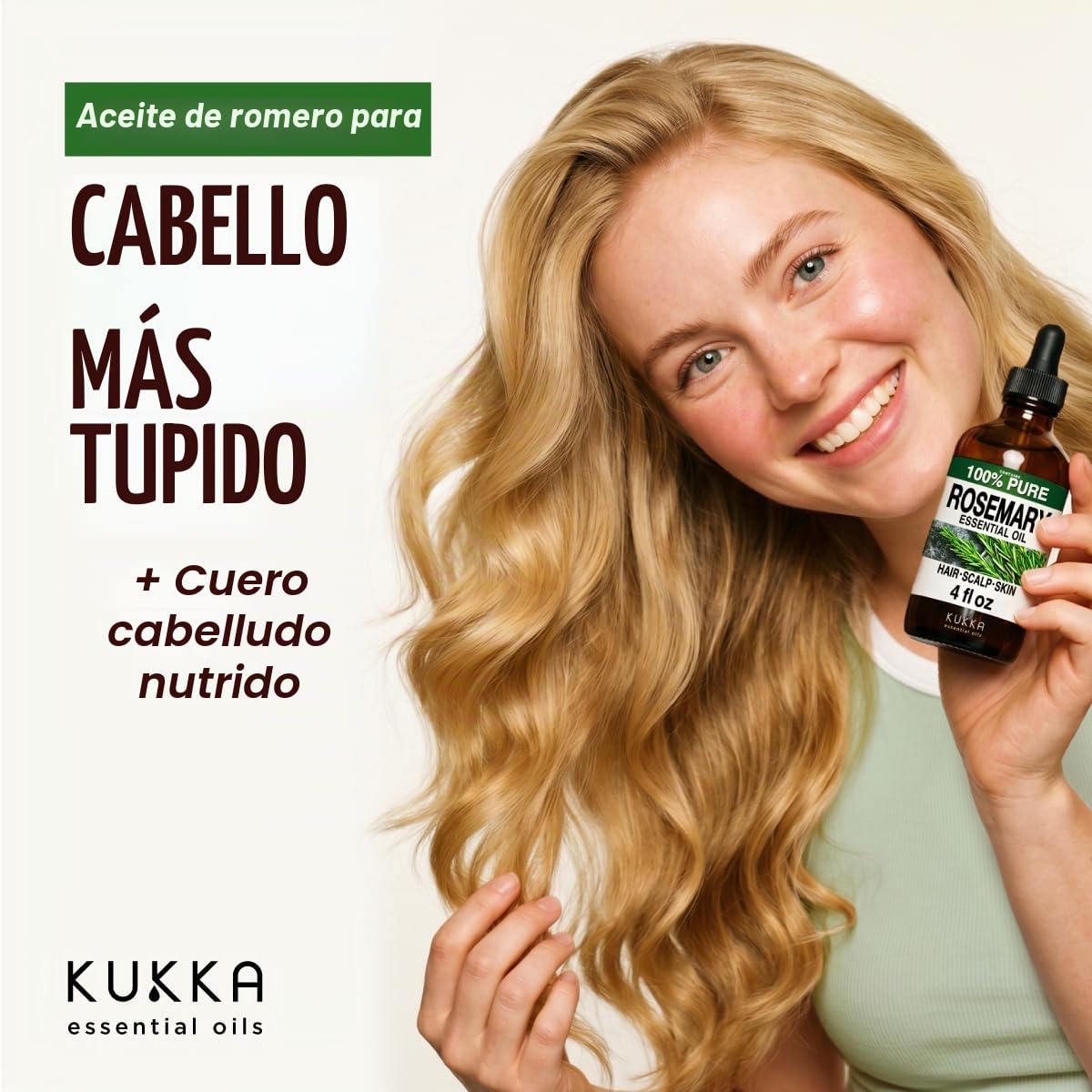 Kukka Aceite de árbol de té australiano para piel, cabello, cara y uñas de los pies - Aceite esencial de árbol de té de Melaleuca natural 100% terapéutico para piercings y cuero cabelludo (118 ml)