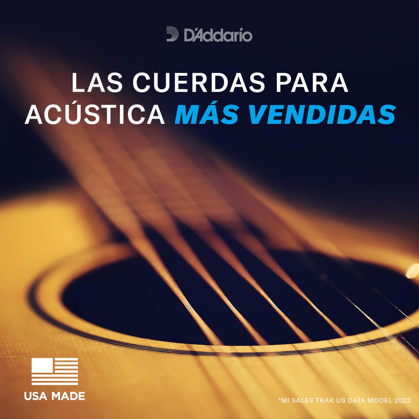 D'Addario Cuerdas Guitarra Acustica - Cuerdas de Guitarra - Cuerdas de Guitarra Acustica - EJ16 - Extra Ligero, 12-53 - 1-Paquete, 1-Pack, Light, 12-53