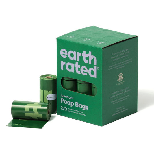 Earth Rated Bolsas para Heces de Perro — Extragruesas, Lavanda, 270 uds