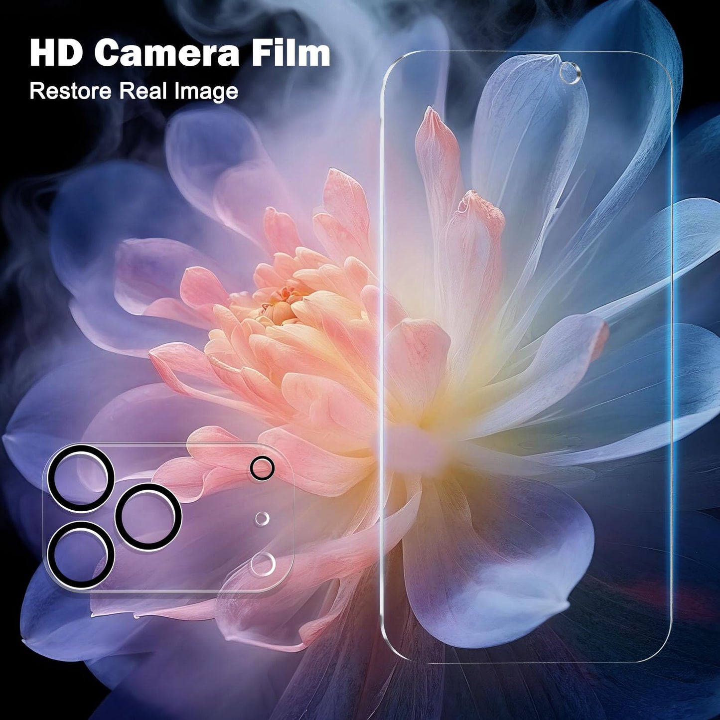 Paquete de 3+3 protectores de pantalla de privacidad para 17 Pro Max con protector de lente de cámara, cobertura completa, película de vidrio templado antiespía, dureza 9H, protección de borde