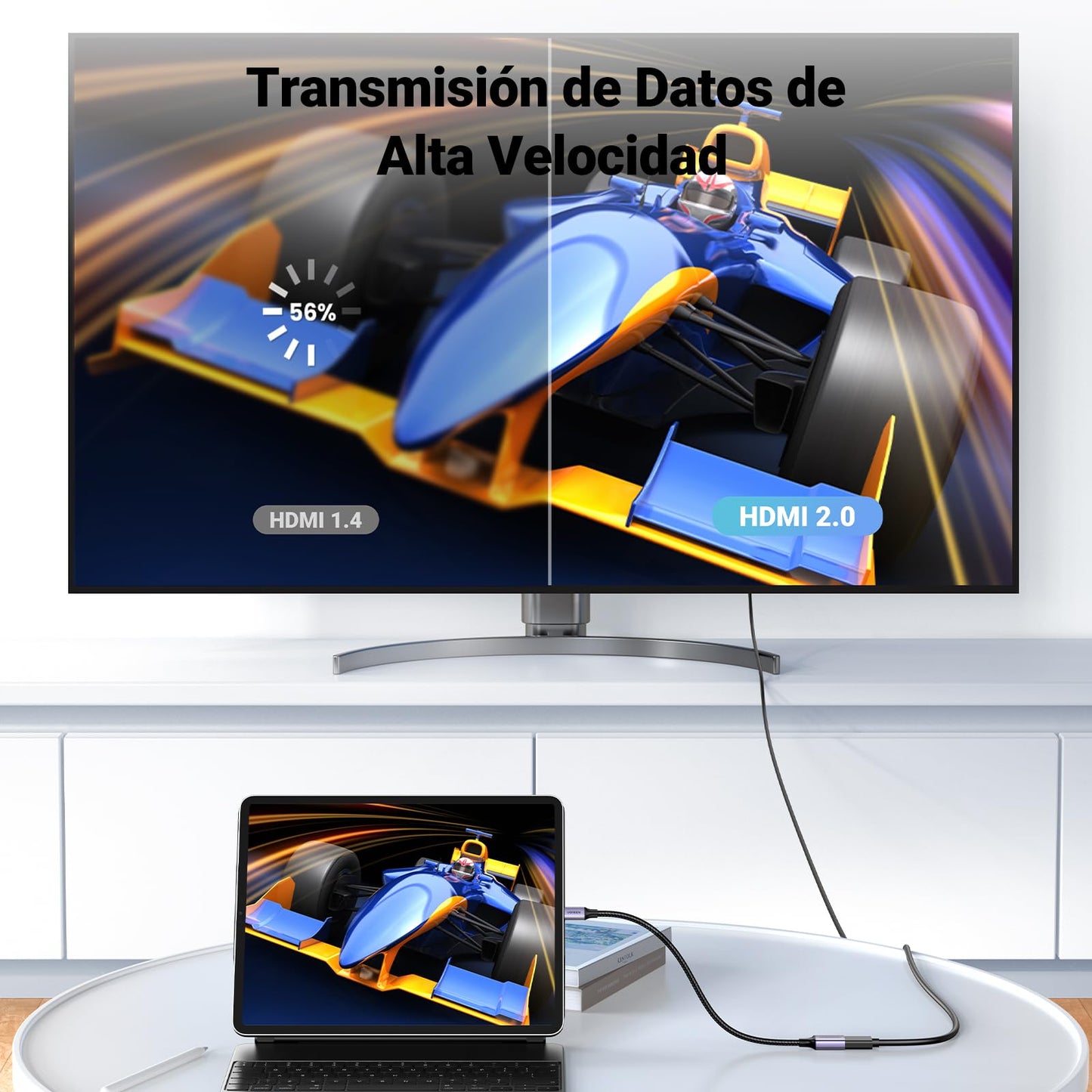 UGREEN Adaptador Micro HDMI Macho a HDMI Hembra 4K