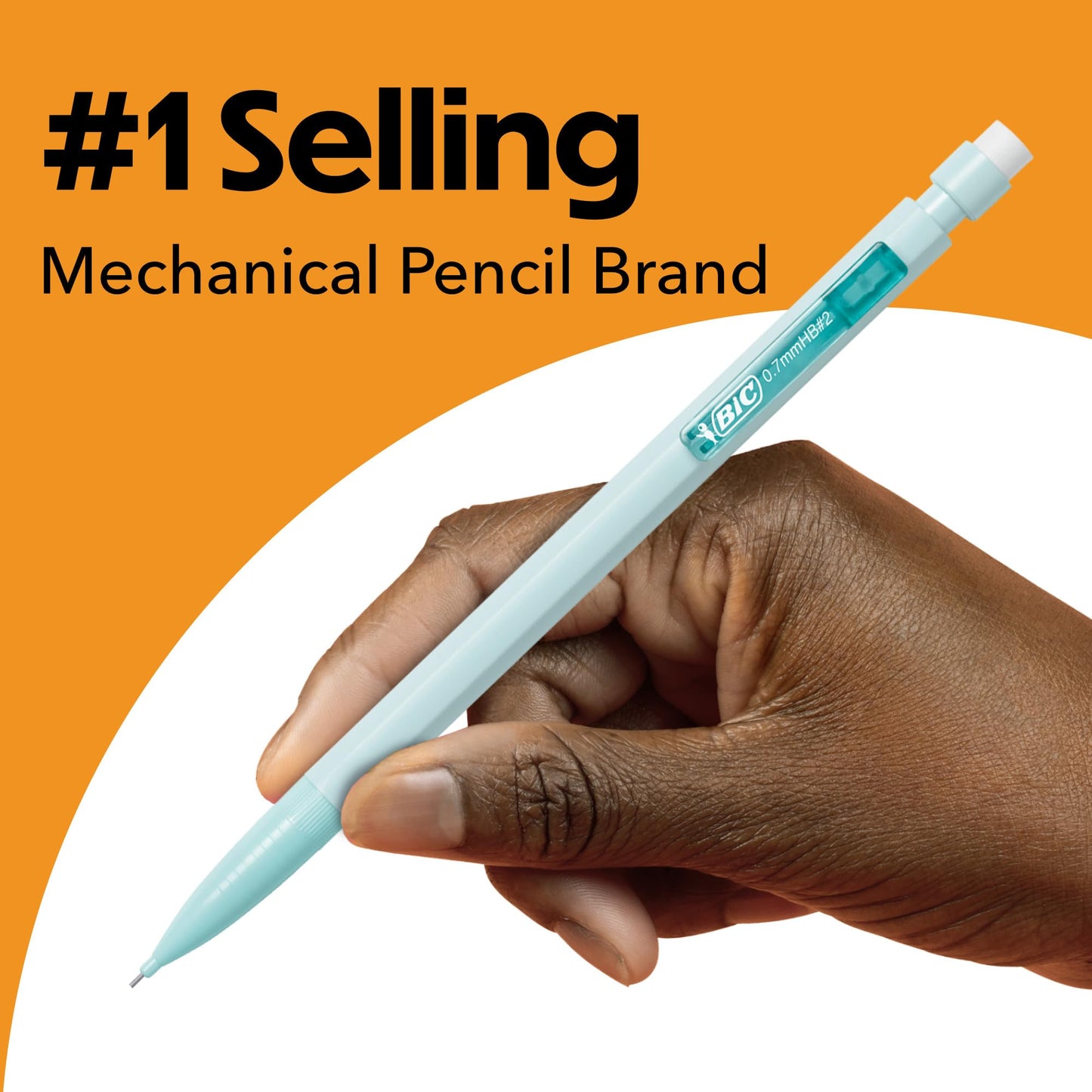 BIC Xtra-Smooth - Portaminas de punta media (0,7 mm), color pastel (40 unidades)