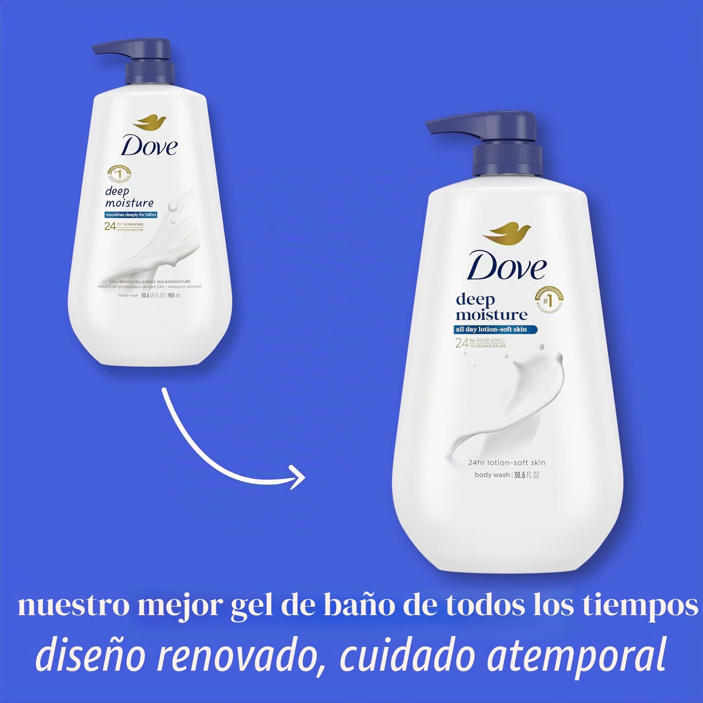 Dove Body Wash, Deep Moisture Pump 34 ounce by Dove