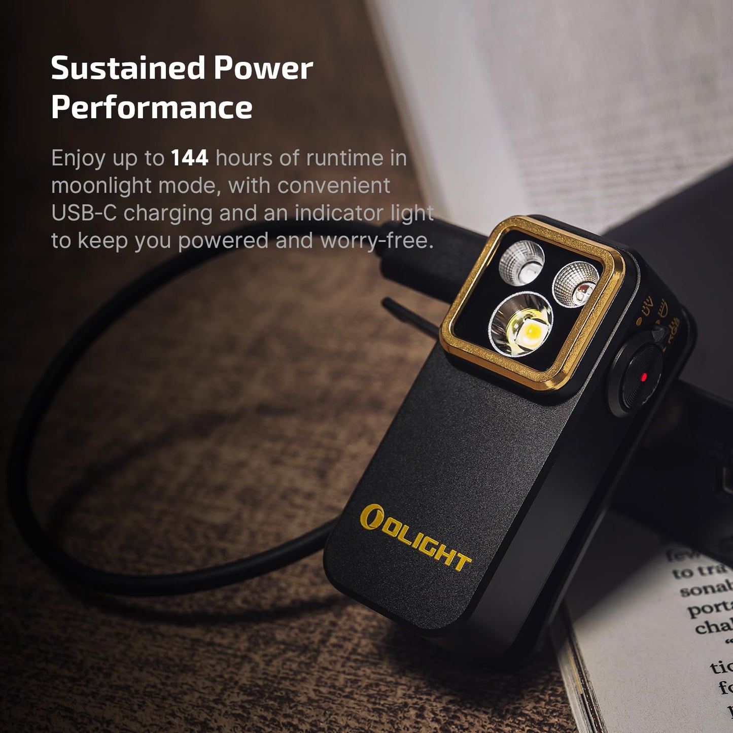 OLIGHT Oclip Pro S EDC - Linterna con clip, 600 lúmenes tipo C recargable con LED blanco, UV y RGB, luces de flash magnéticas para trabajo, señalización, inspección y uso al aire libre (negro)