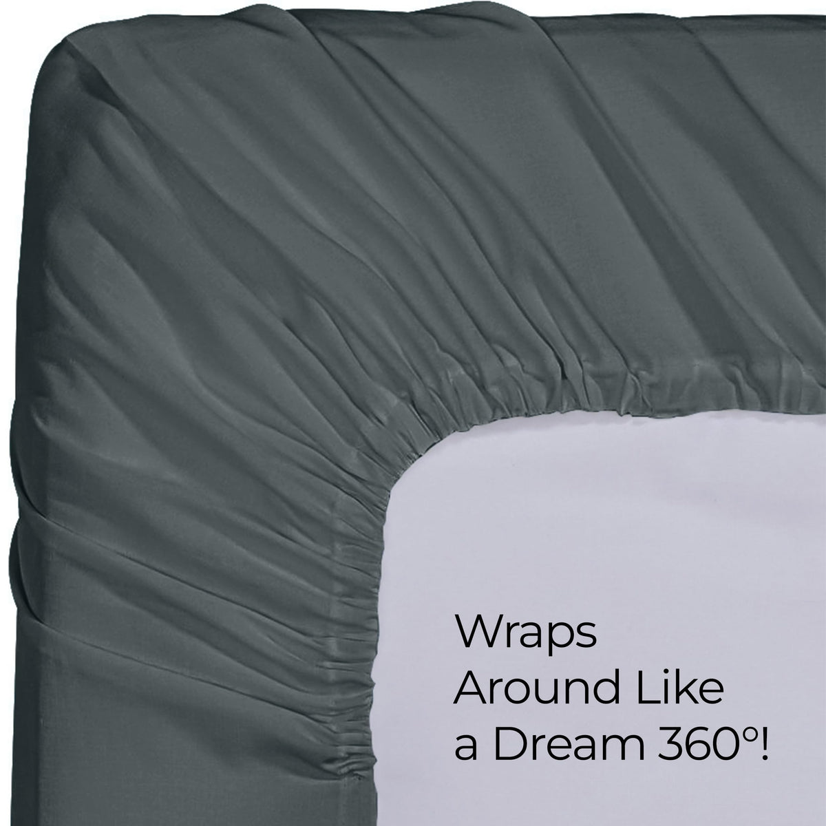 Fitted Sheet (Queen, Grey) - Deep Pocket Brushed Velvety Microfiber, Breathable, Extra Soft & Comfortable - Wrinkle, Fade, Stain & Abrasion Resistant - by Utopia Bedding by Utopia Bedding