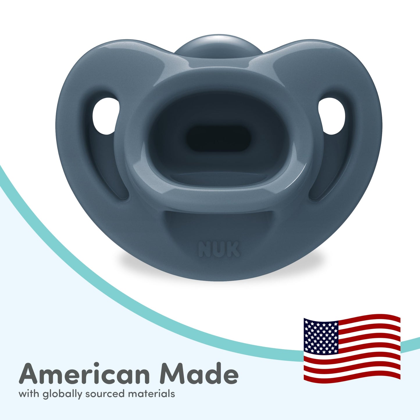 NUK Chupete Timeless Comfy | 100 % silicona, diseño de una sola pieza, sin BPA, suave para la piel del bebé, paquete de 5, para 0-6 meses