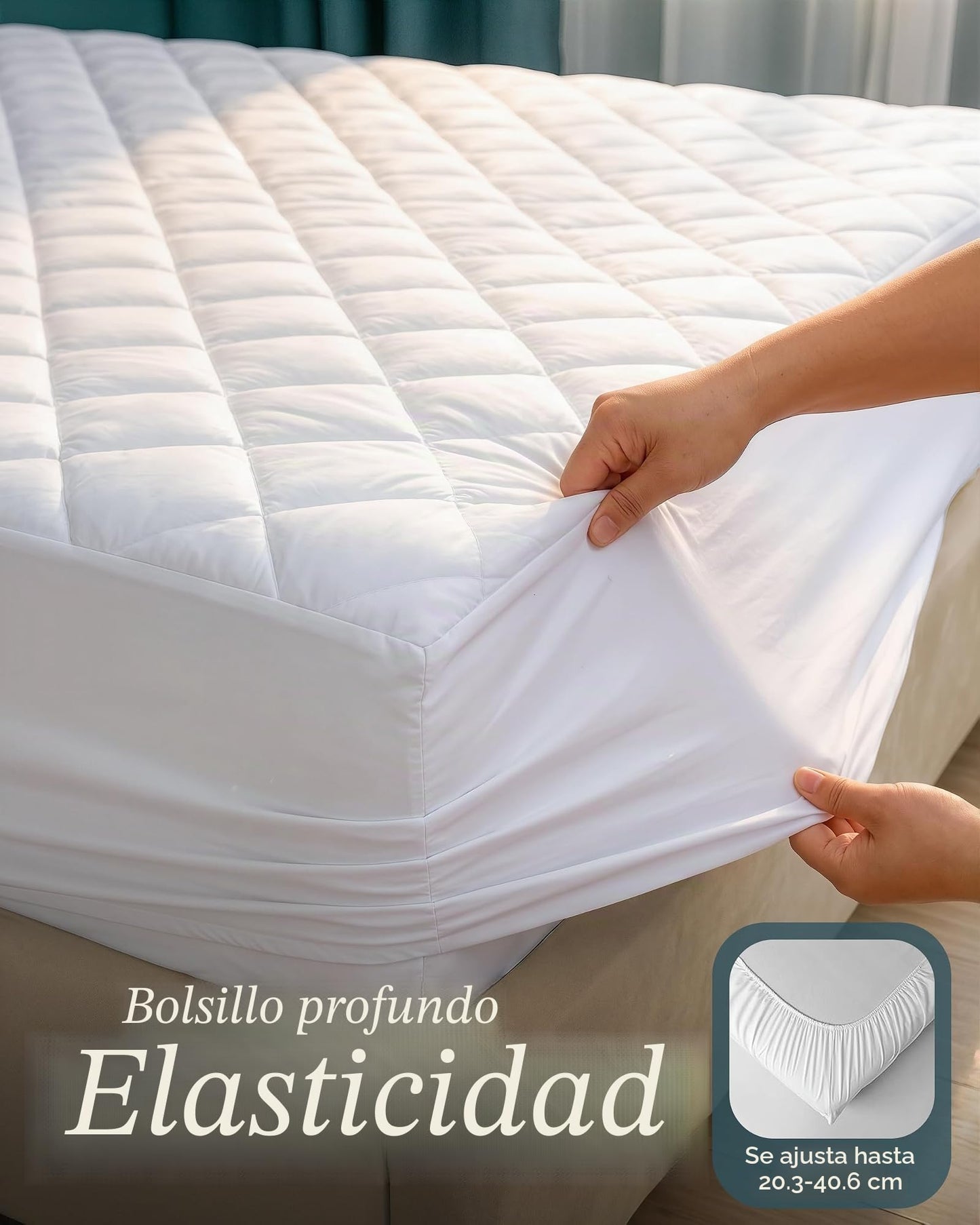 Sobrecolchón con relleno serpa de Utopia Bedding