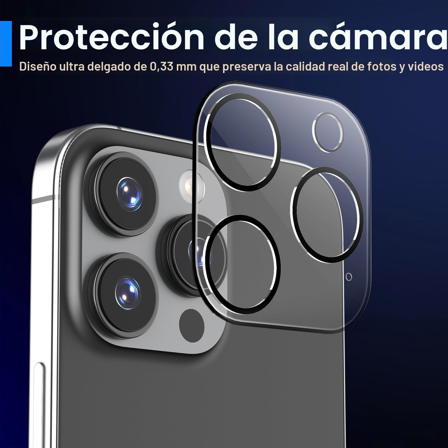 Ailun 3 Pack Screen Protector for iPhone 16 Pro Max [6.9 inch] + 3 Pack Camera Lens Protector with Installation Frame,Sensor Protection,Dynamic Island Compatible,Case Friendly Tempered Glass Film