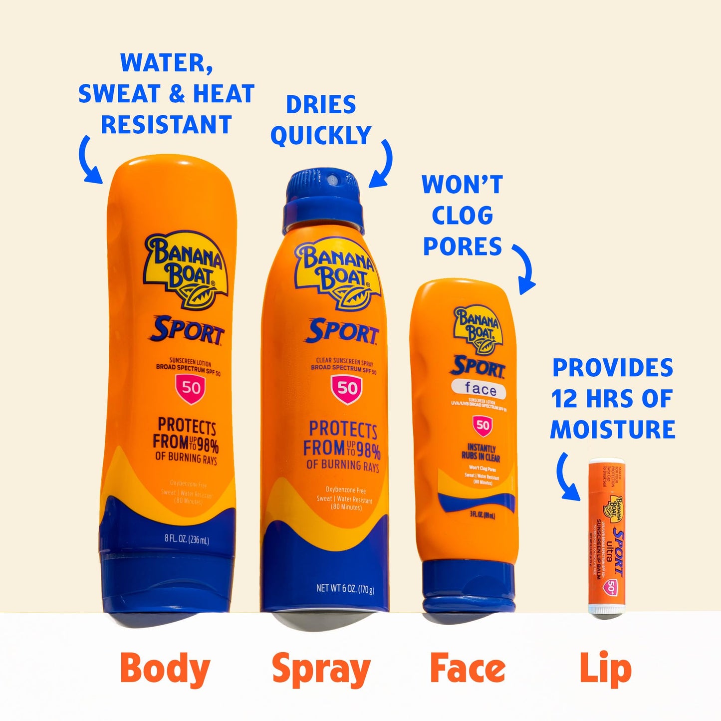 Protector solar en spray de amplio espectro Banana Boat, rendimiento deportivo, ultra pulverización, 2 unidades, SPF 30, 2 unidades, 170 g