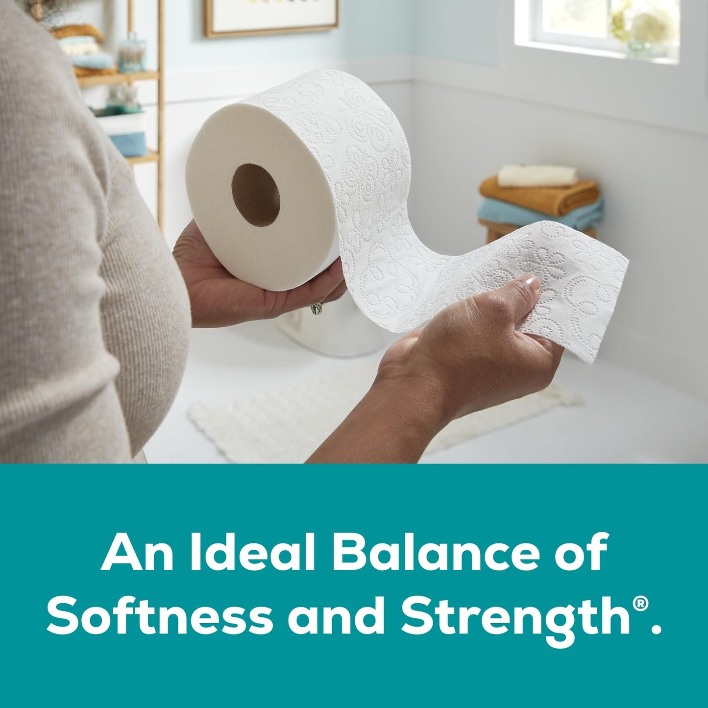 Angel Soft® Papel higiénico, 16 mega rollos = 64 rollos regulares, papel de baño de 2 capas
