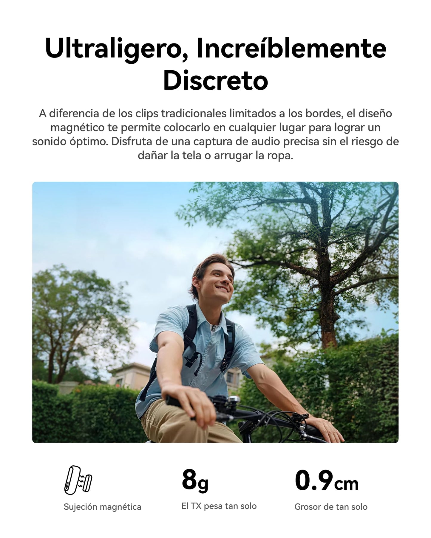 Hollyland Lark A1 Mini Duo - Mini micrófono inalámbrico para iPhone 15/16 y Android (2 TX + USB-C RX), micrófono magnético para Youtube, TikTok, podcasts y Vlogs (Negro, sin Estuche de Carga)