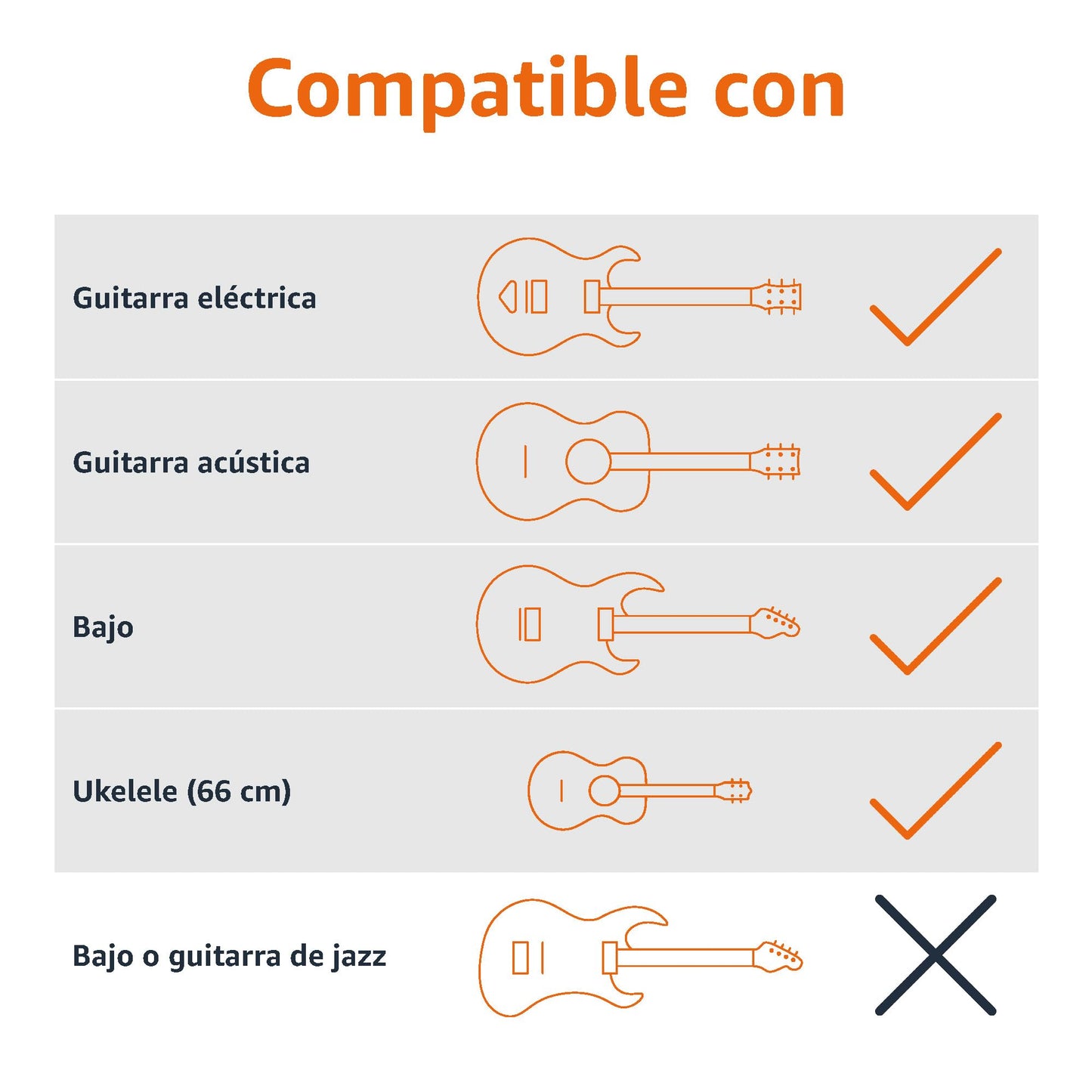 Amazon Basics Soporte Portátil Plegable para Guitarra, Diseño de Trípode Ligero con Acolchado Antideslizante, Altura Ajustable para Guitarras Acústicas, Eléctricas y Bajos, Negro