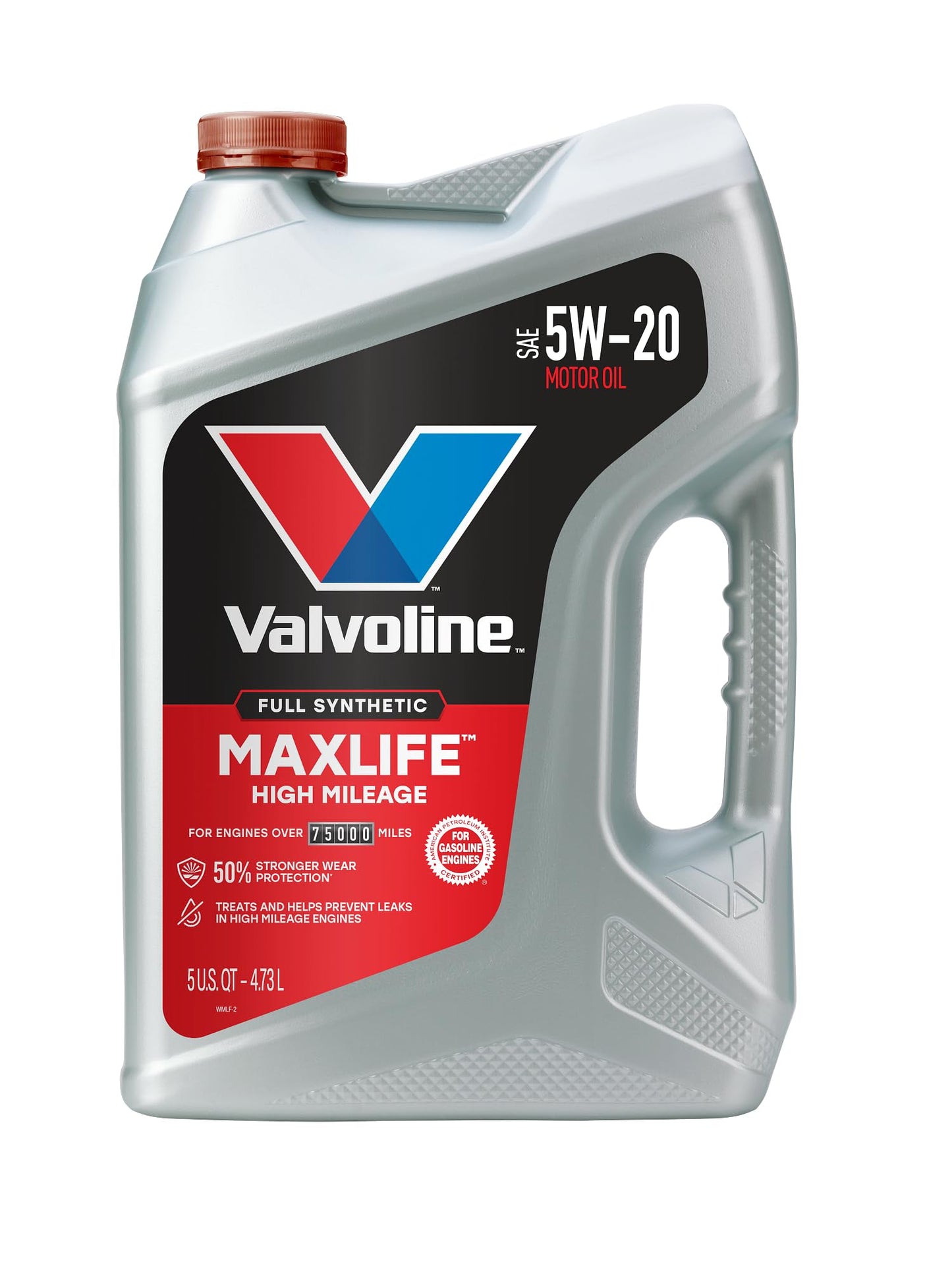 Valvoline Full sintético alto kilometraje con tecnología Maxlife SAE 5 W-20 aceite de motor – 5 Quart botella; 849645