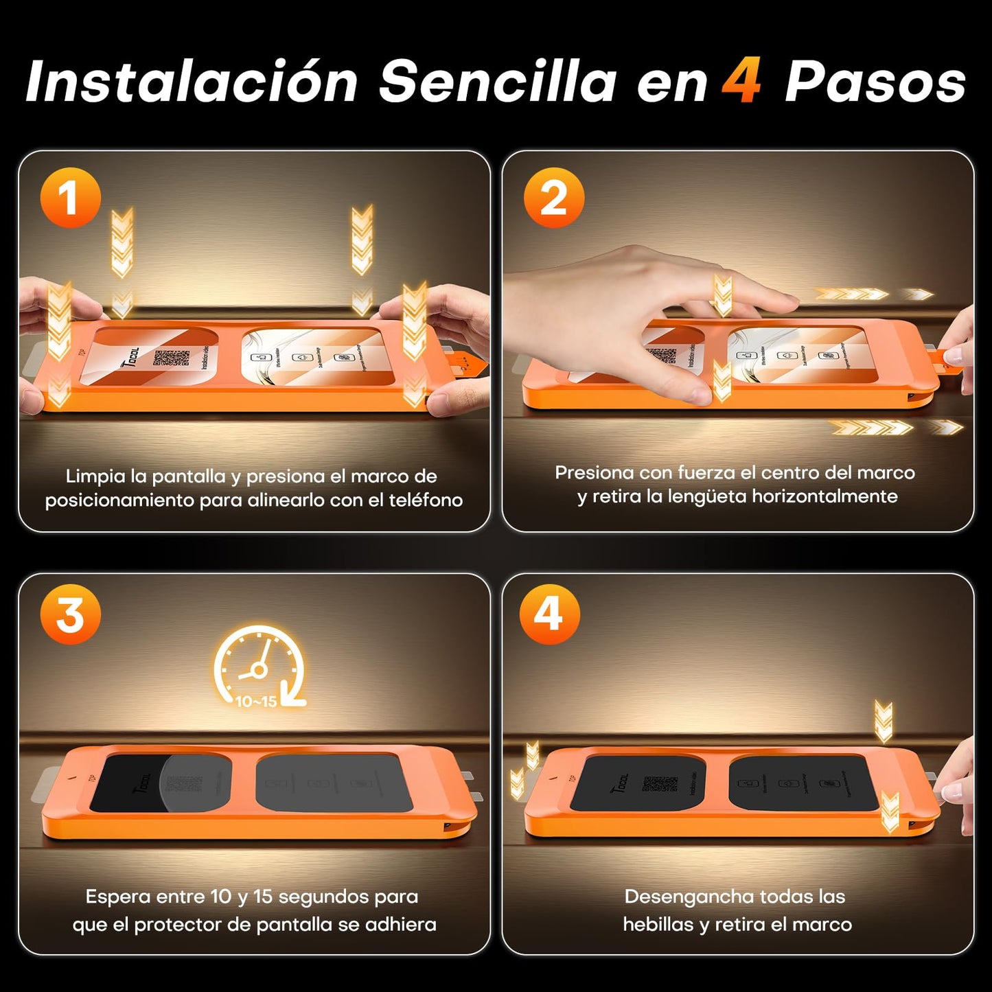 TOCOL 2 Piezas Protector Pantalla para iPhone 17, 6,3 Pulgadas, Alineación Automática para Instalación Rápida sin Burbujas, Cristal Templado de Dureza 9H+, Transparente