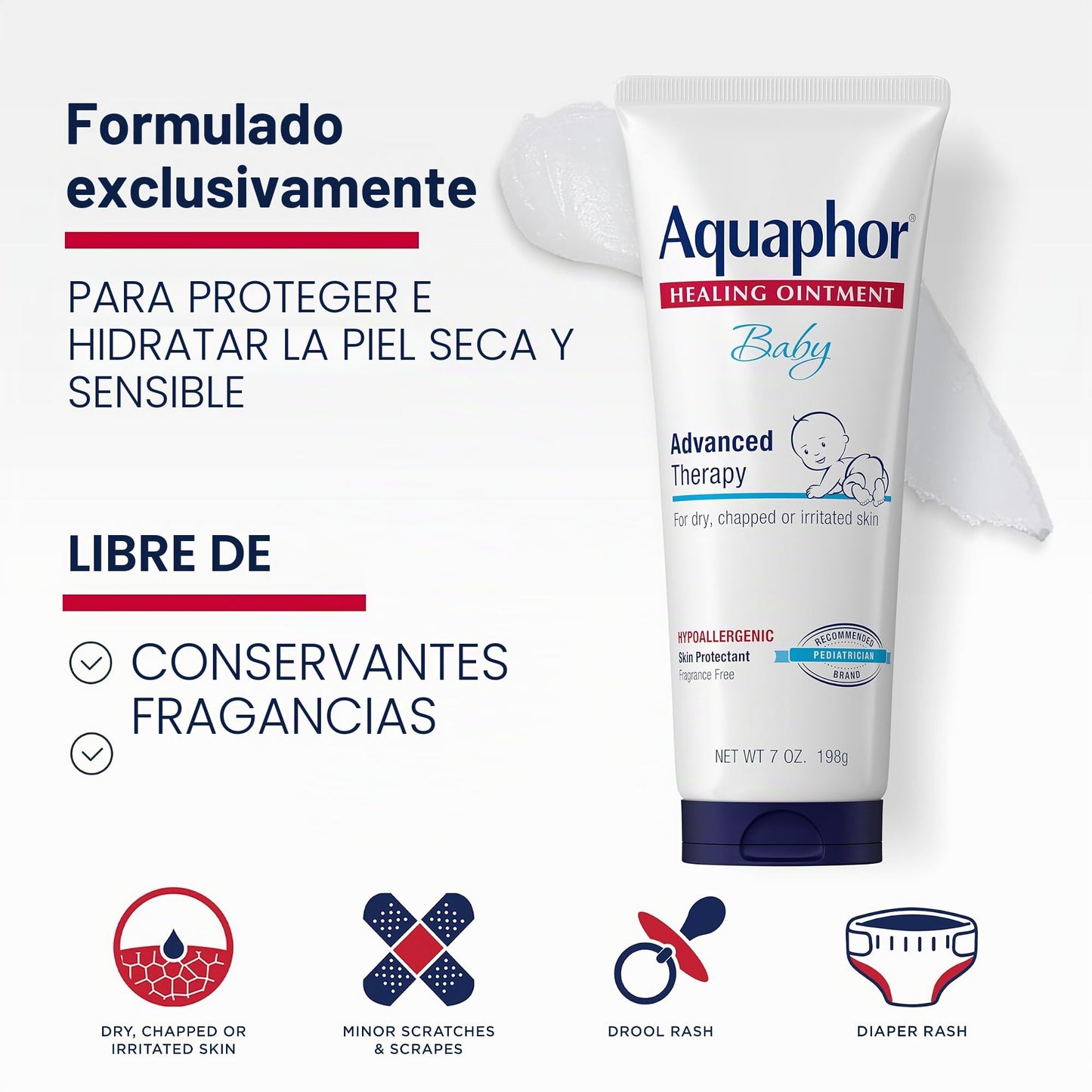 Aquaphor Baby Advanced Therapy Healing Ointment Skin protectant 7 Ounce Tube by Aquaphor