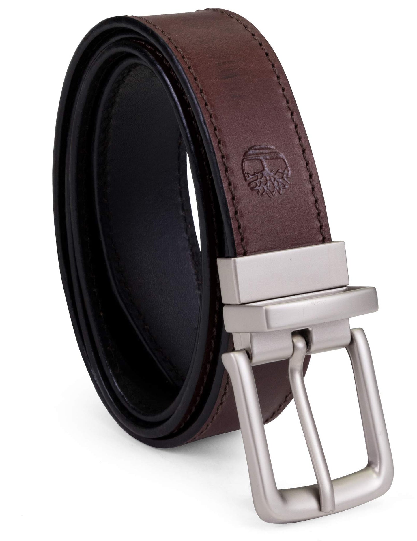 Timberland Cinturón para hombre, Marrón/Negro, 34