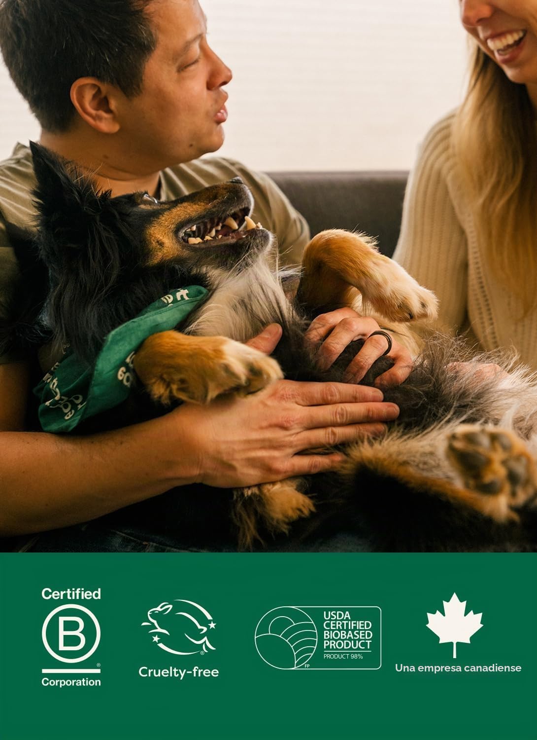 Earth Rated Toallitas hipoalergénicas para Perros, para Limpiar y Eliminar olores de Patas, Cuerpo y Trasero, Cachorros y Perros Adultos, sin Aroma, 100 Unidades