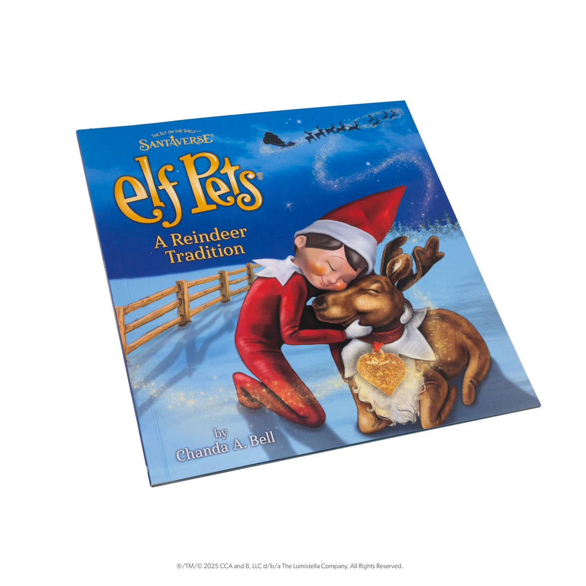 Elf on the Shelf Elf Pets A Rindeer Tradition Storybook and Plush Toy Set, Juguetes para niños bellamente ilustrados con dije de corazón dorado | Ideal para niños y niñas de 3 años en adelante
