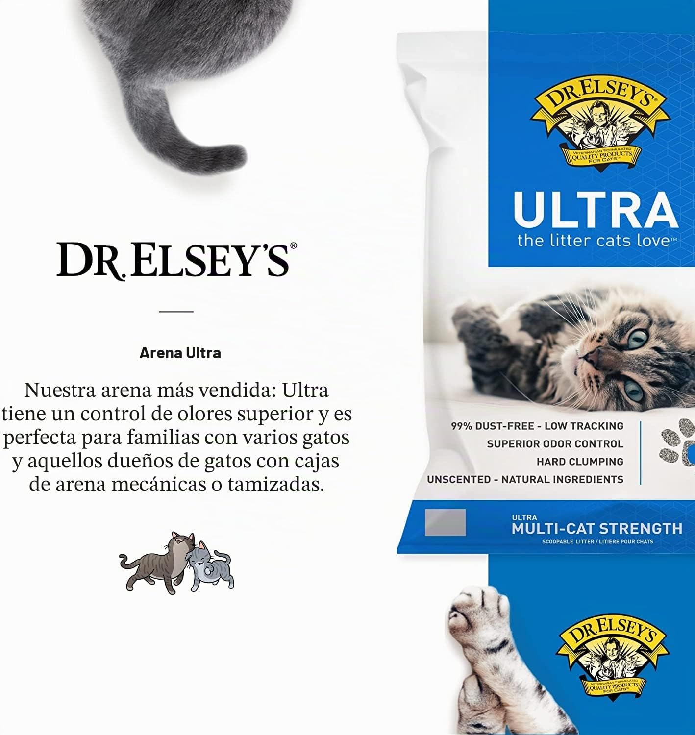 Precioso Gato Ultra Premium agrupamiento Cat Litter