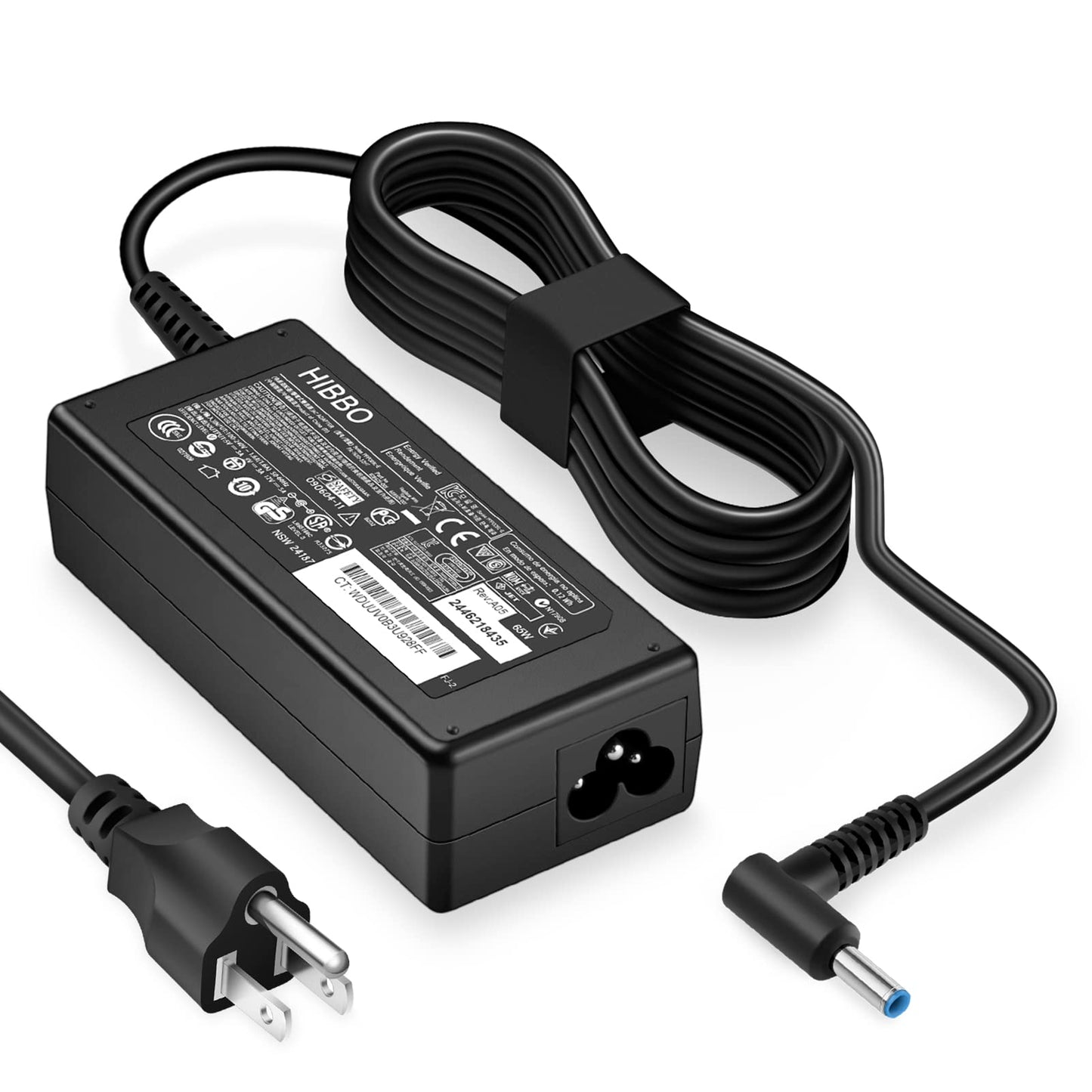 Laptop Charger for HP Smart Blue Tip Compatible Pavilion x360 11 13 15, Elitebook Folio 1040 G1, Stream 13 11 14, Spectre ultrabook 13, Envy x2, 741727-001 740015-003 and More AC Adapter Power Supply