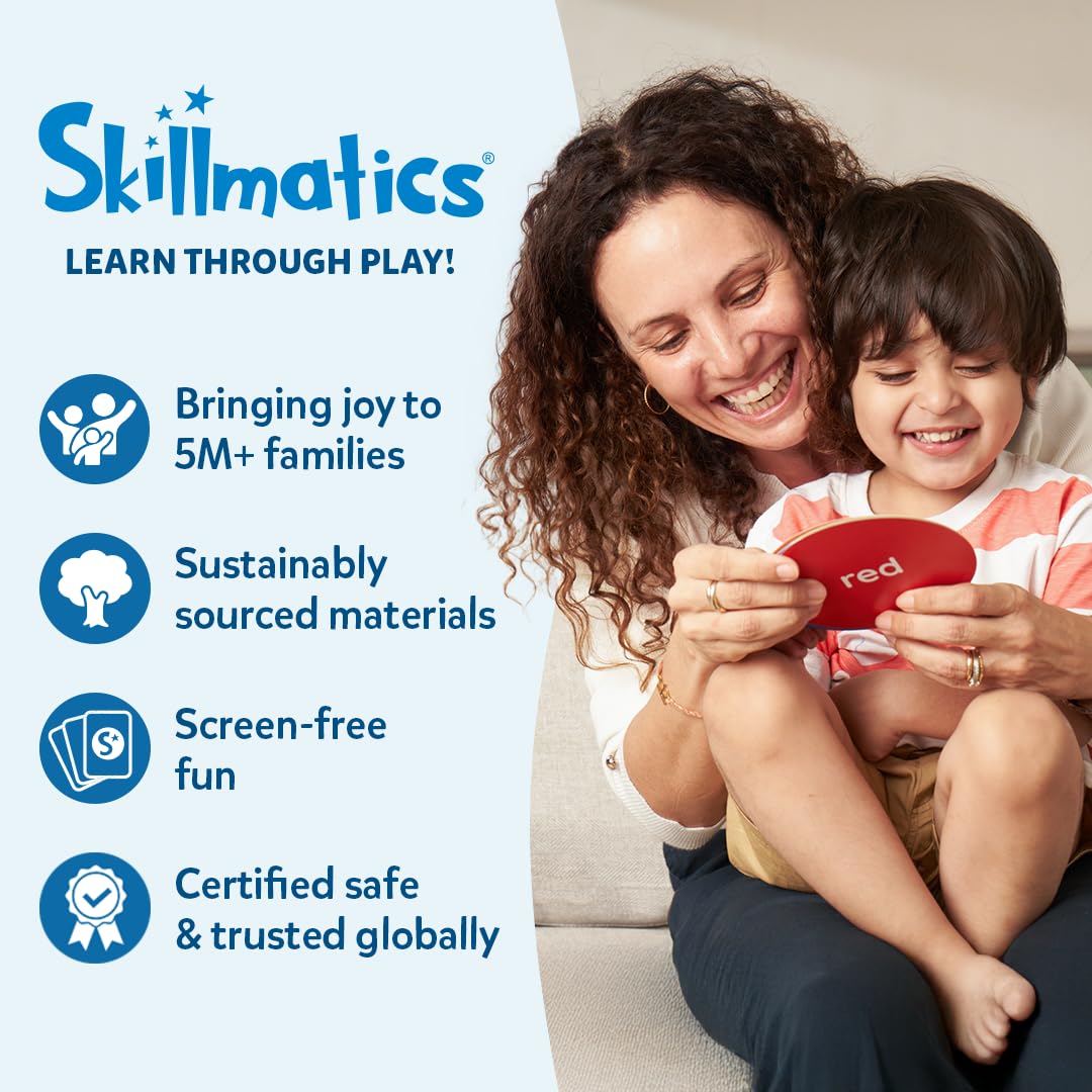 Skillmatics Rompecabezas de alfabeto de animales, rompecabezas de 52 piezas para niños pequeños, preescolares, juguete educativo para aprender ABC y letras, regalos para niños y niñas de 3, 4, 5, 6