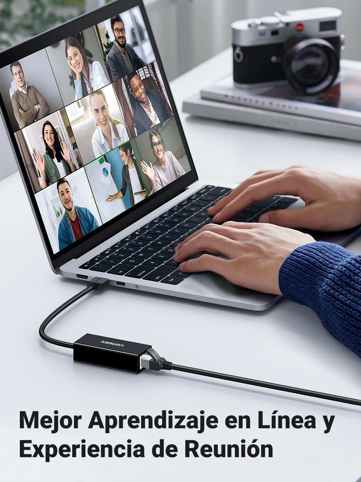 UGREEN Adaptador USB 3.0 a Ethernet 1000Mbps, Tarjeta de Red RJ45 Gigabit Convertidor LAN Compatible con Consola Switch Xiaomi Mi Box S Macbook Pro Windows 11 10 8 7 Mac OS Linux