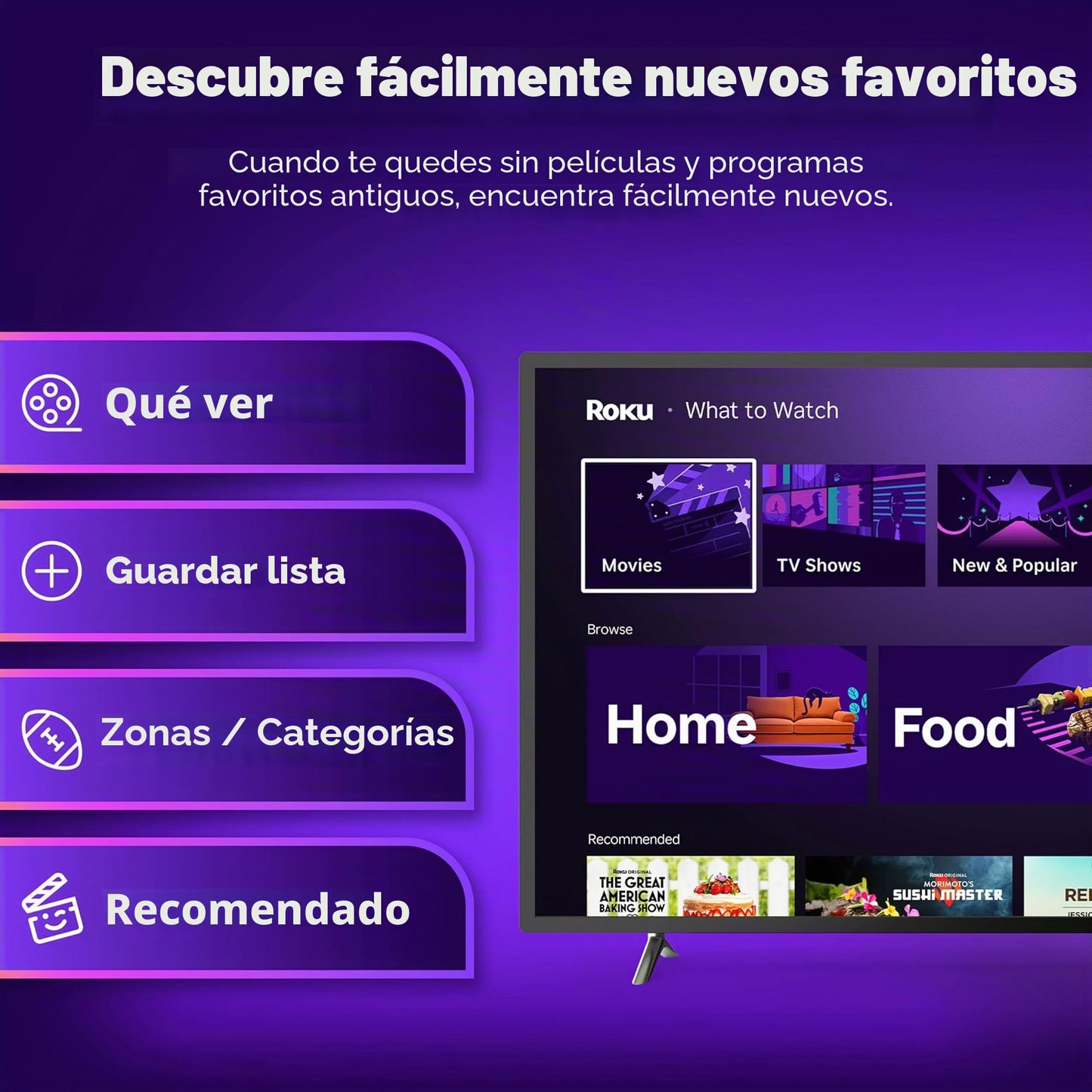Roku Streaming Stick HD 2025: Dispositivo de transmisión Roku para TV con Control Remoto de Voz, TV Gratis y en Vivo