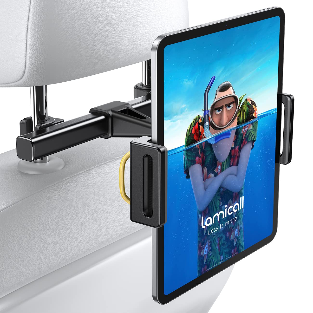 Soporte para reposacabezas de Coche para iPad, Negro