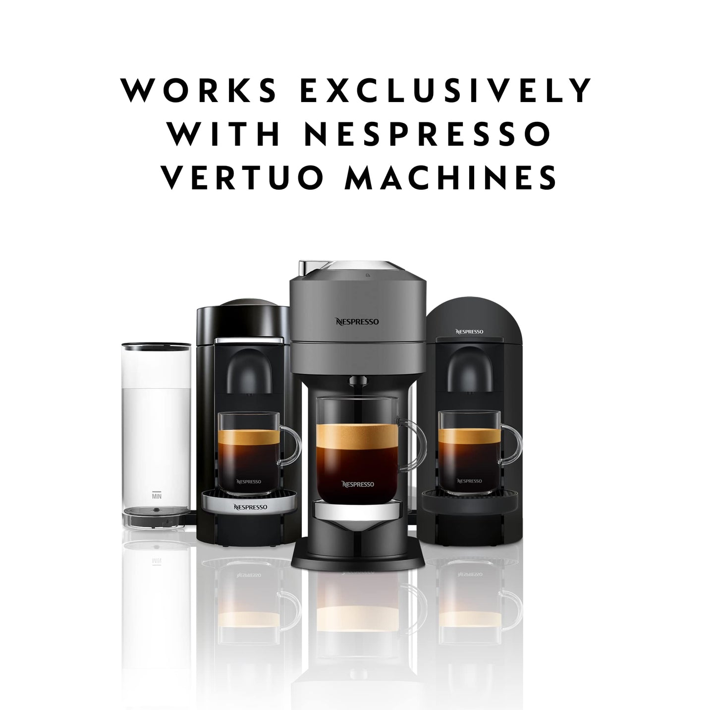 Nespresso Capsules VertuoLine, Double Espresso Chiaro, Medium Roast Espresso Coffee, 30 Count Coffee Pods, Brews 2.7oz
