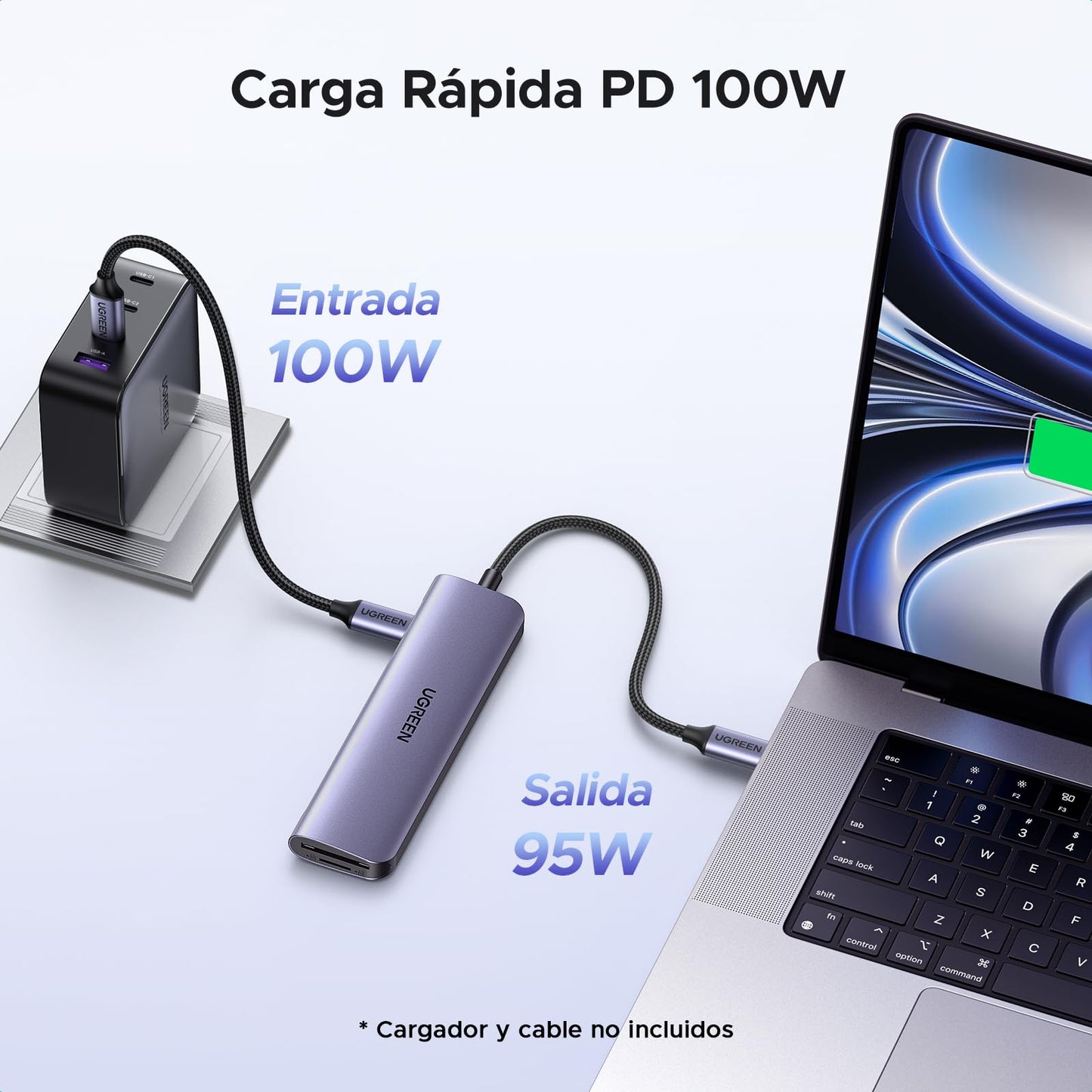 UGREEN Revodok 1071 Hub USB C 7 en 1 Adaptador Multipuerto Docking Station
