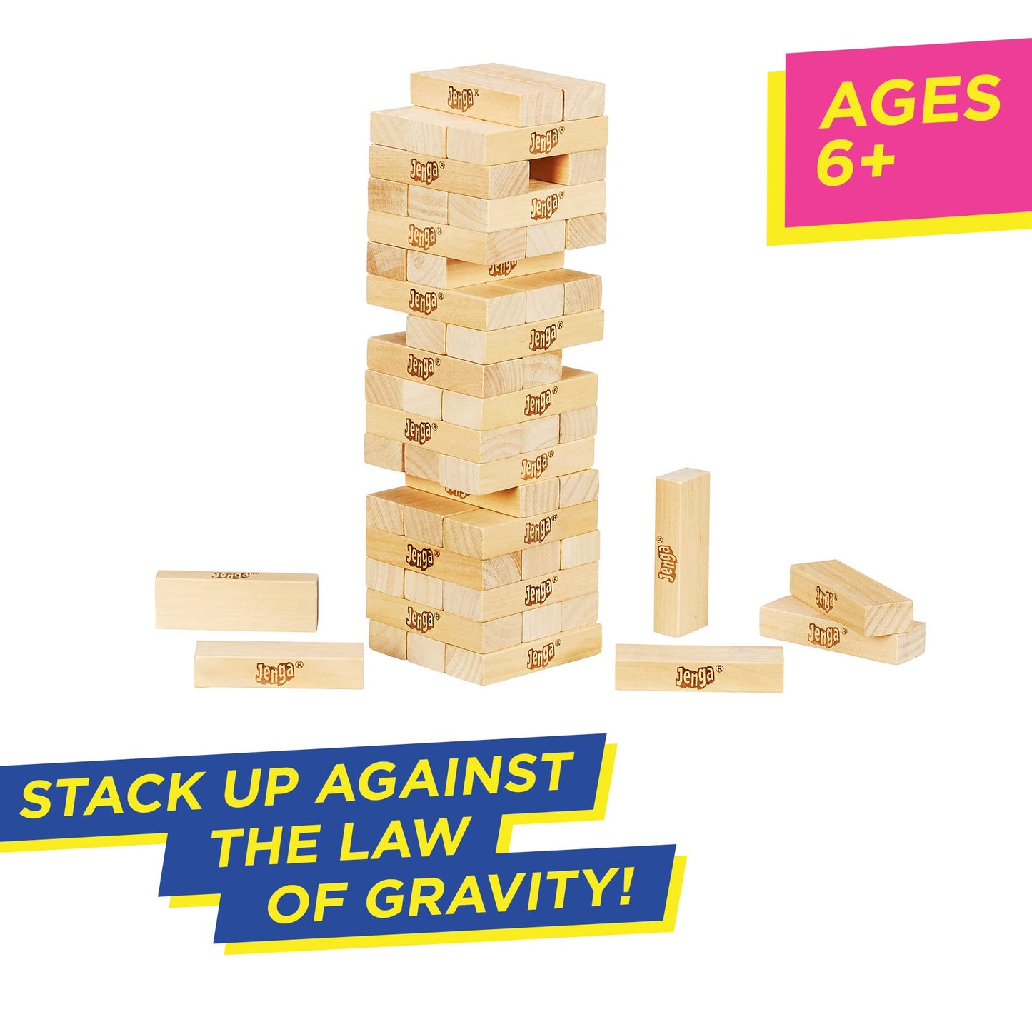 Hasbro Gaming - Jenga, Juego de Habilidad (versión en inglés)