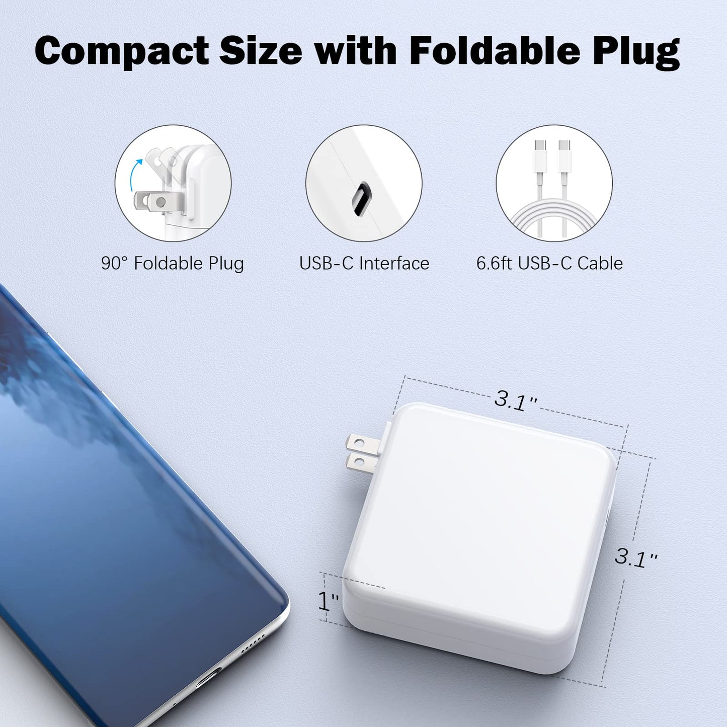 BlueOrigin Mac Book Pro Charger - 110W USB C Charger