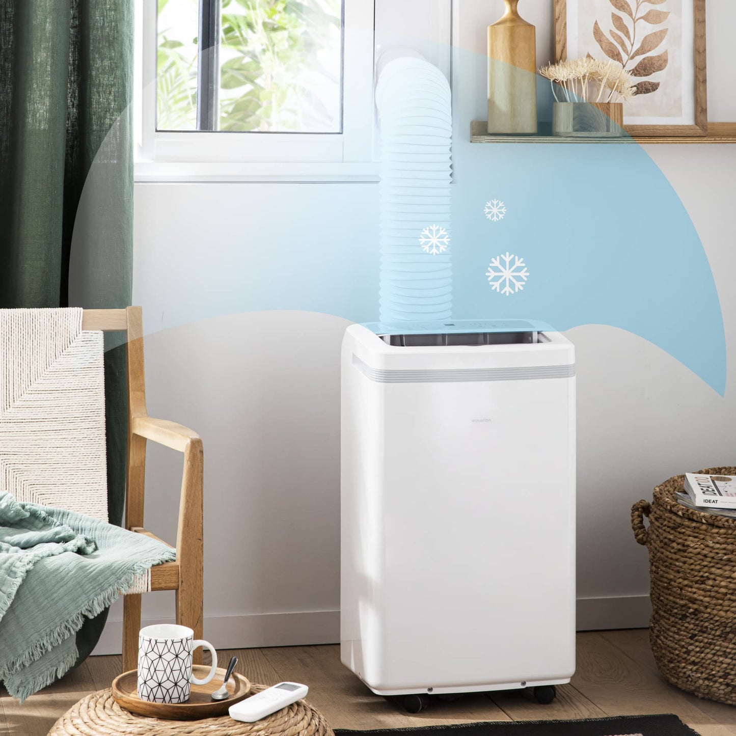 EQUATION - Aire acondicionado portátil - COOL - 380 m³/h - 2600 W - Mando a distancia por infrarrojos