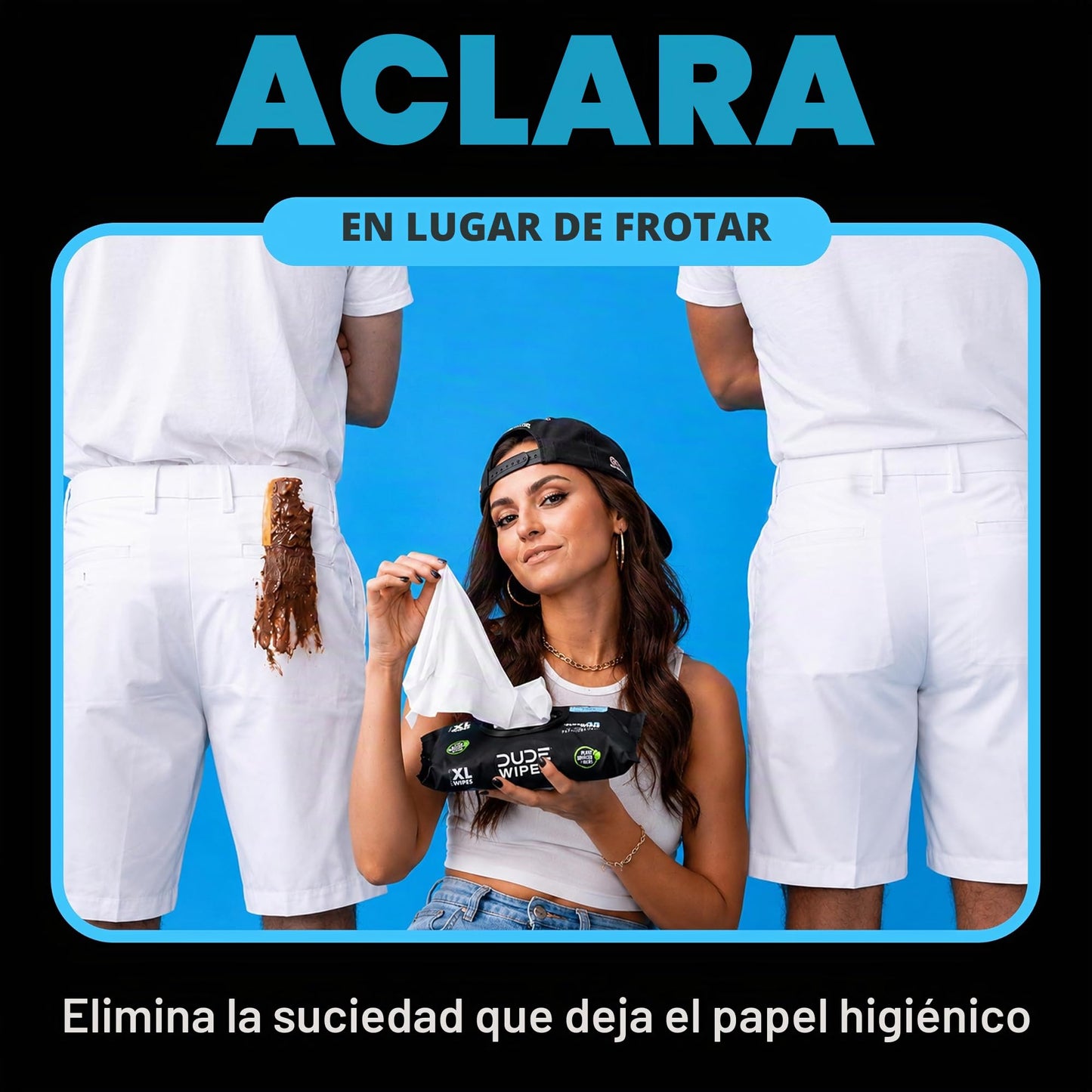 DUDE Toallitas – Toallitas desechables – Paquete de 3, 144 toallitas – Toallitas húmedas extra grandes sin perfume para adultos – Vitamina E y aloe, aptas para sépticas y alcantarillados