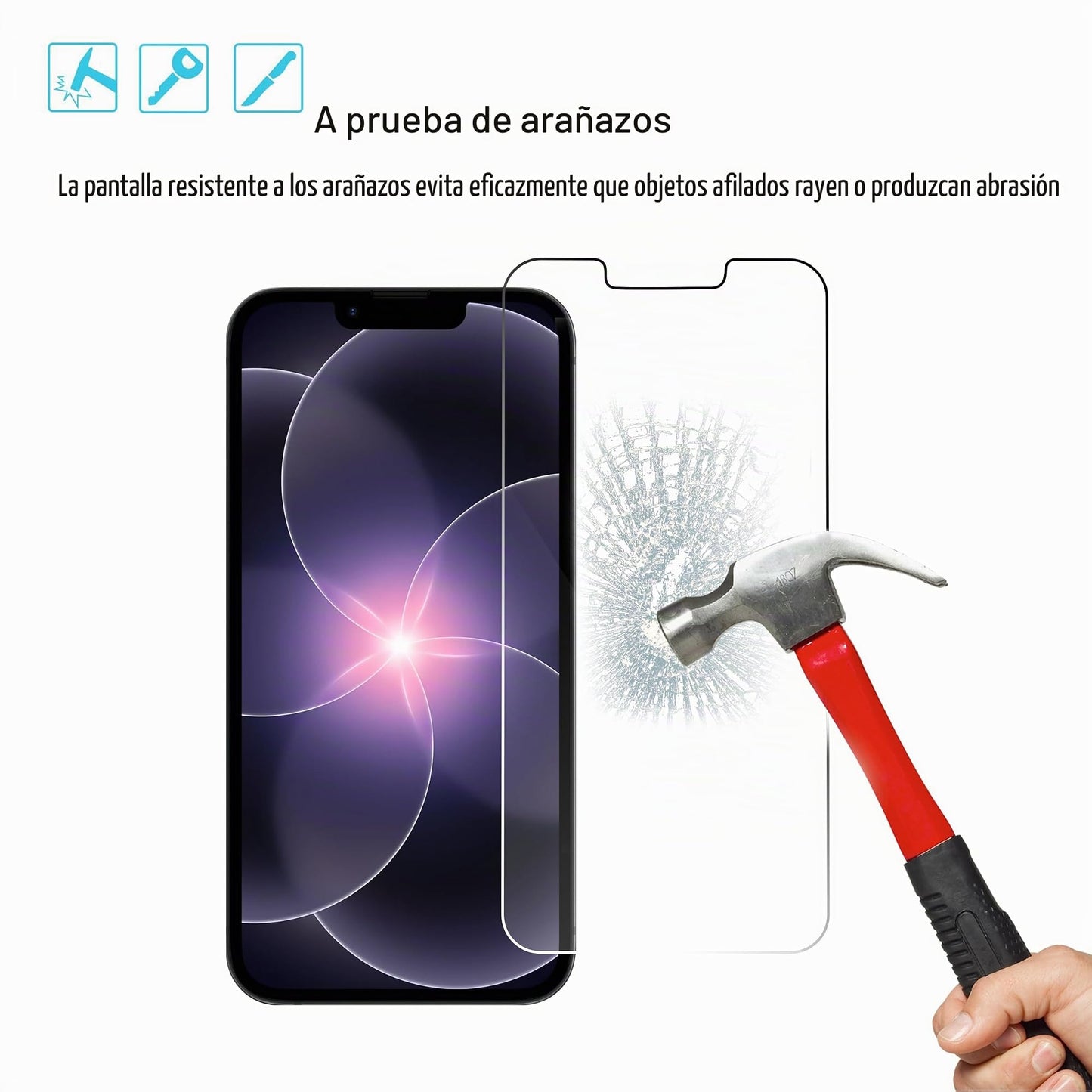 Ailun Screen Protector for iPhone 16e / 14/13 / 13 Pro [6.1 Inch] Display 3 Pack Tempered Glass, Case Friendly [Not for iPhone 16 6.1 Inch]