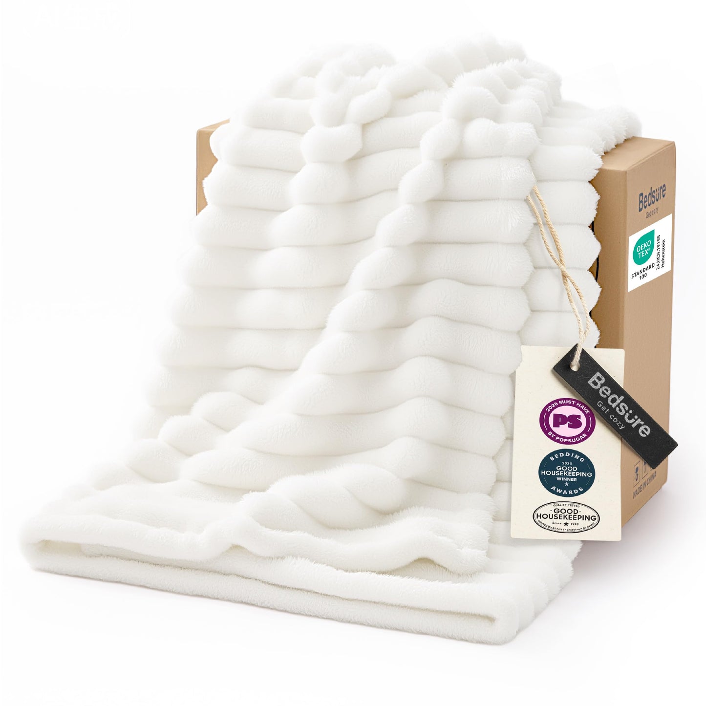 Bedsure Manta de Forro Polar acogedora y Suave para Cama, sofá