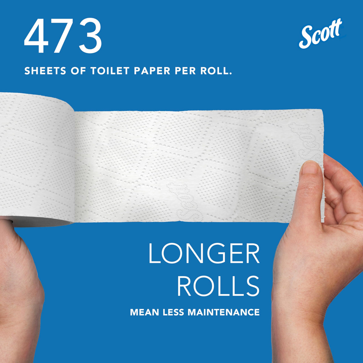 Scott Essential Professional 100% papel higiénico a granel de fibra reciclada para negocios (13217), rollos estándar de 2 capas, blanco, 80 rollos/caja, 506 hojas/rollo (el embalaje puede variar)