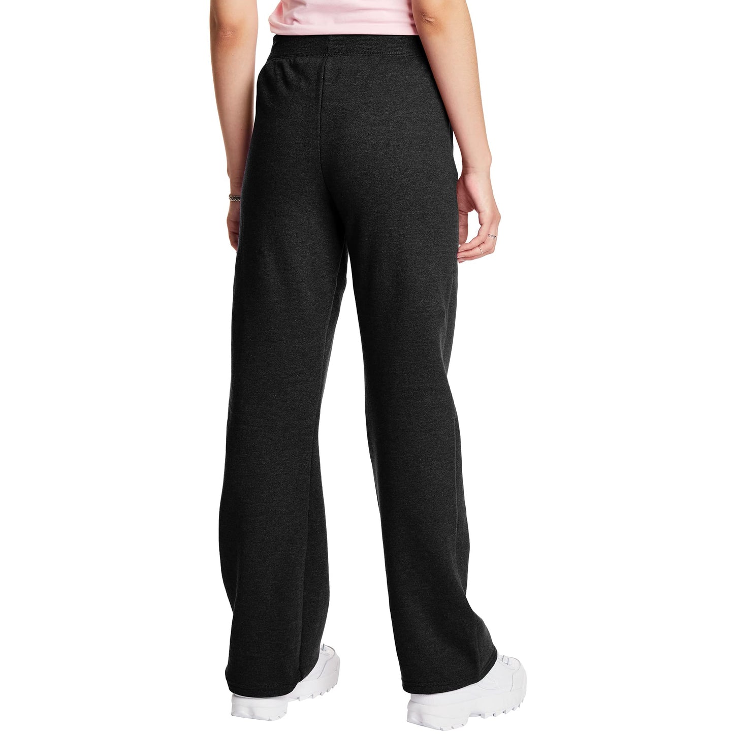 Hanes Women's Middle Rise Sweatpant, Ebony, Large