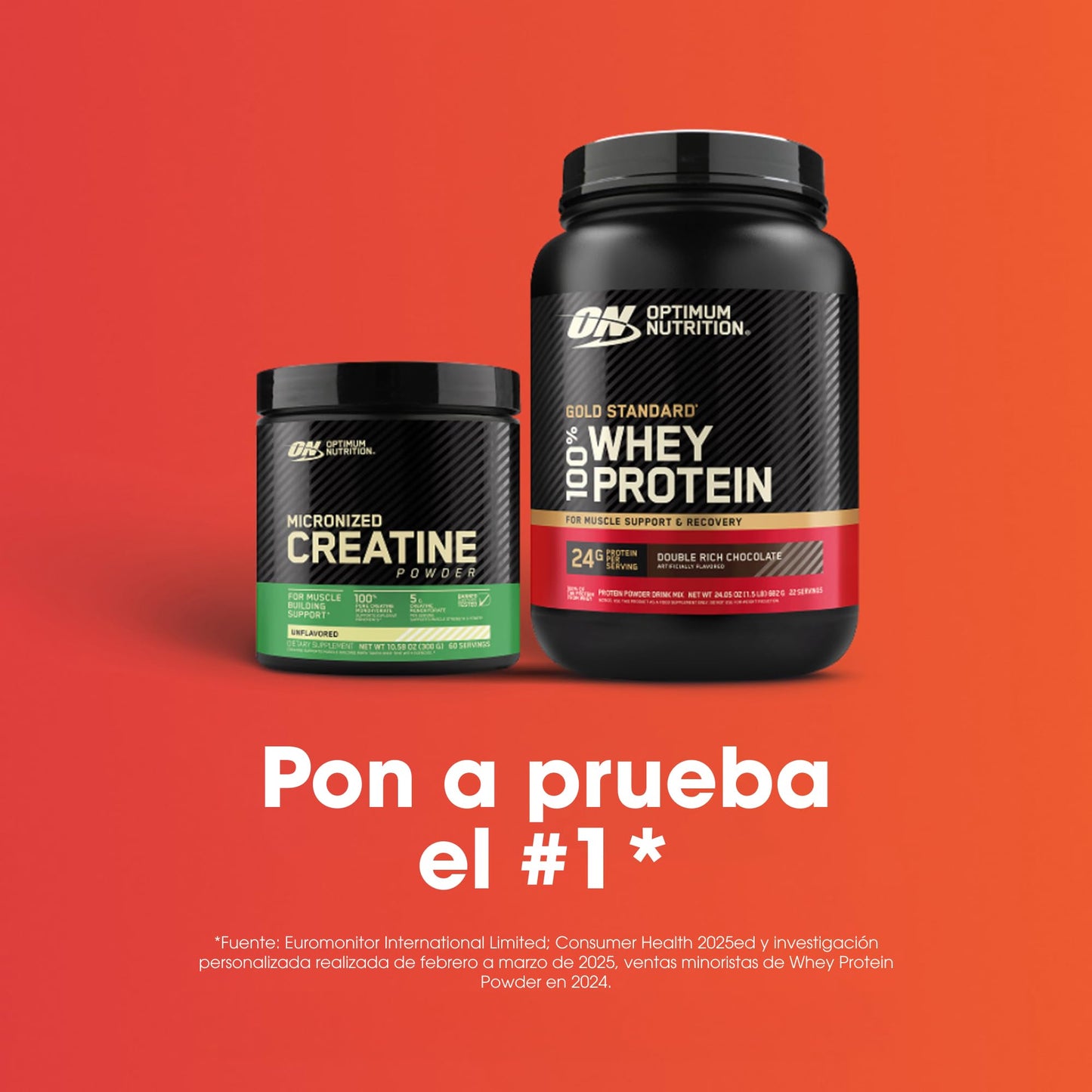 Optimum Nutrition Creatina Micronizada en Polvo, Sin Sabor, 317g, 93 Servicios